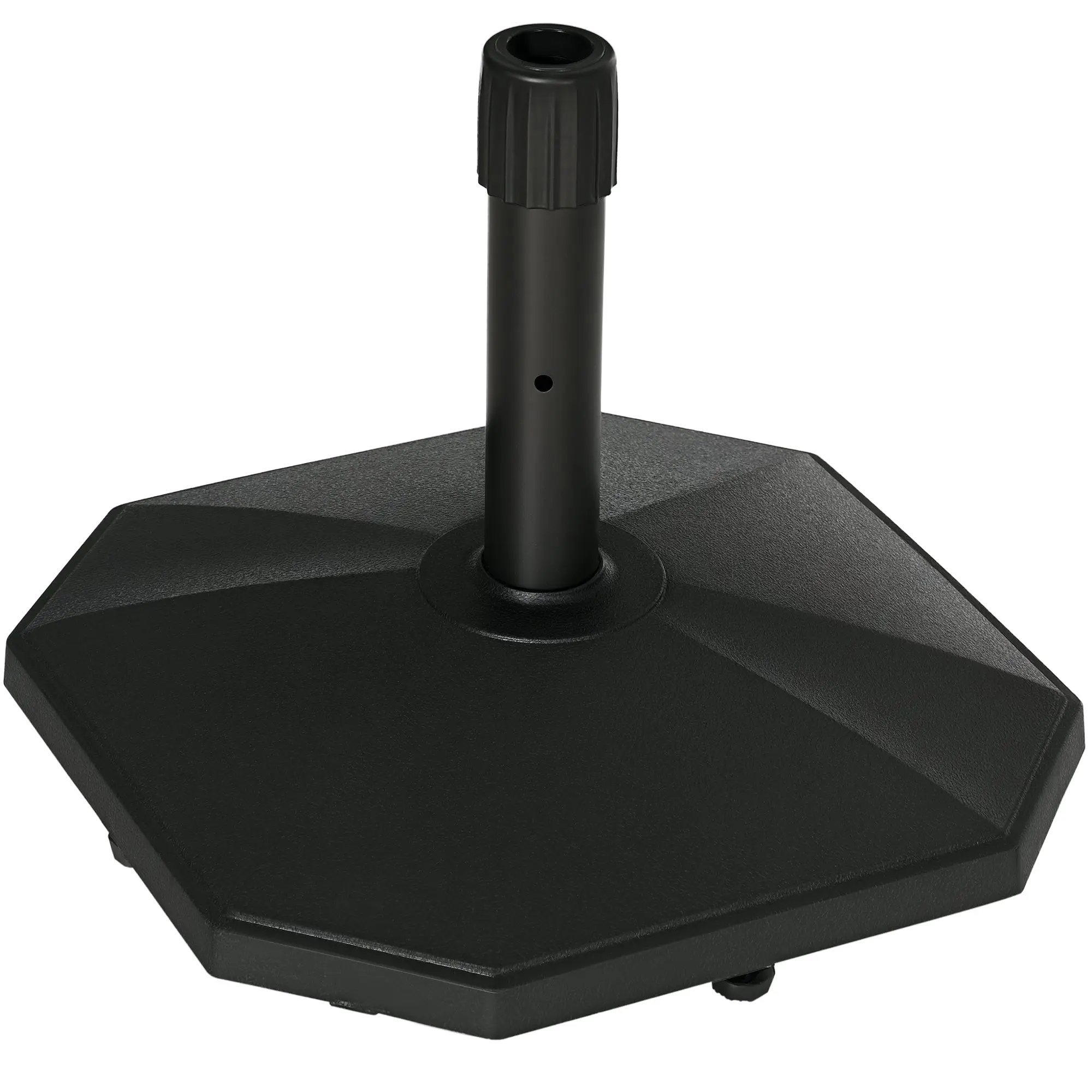 Umbrella Stand 18 kg Umbrella Base for Mast Diameter ? 34/38/48 mm, Umbrella Stand for Garden, Balcony, Cement Filling, Black