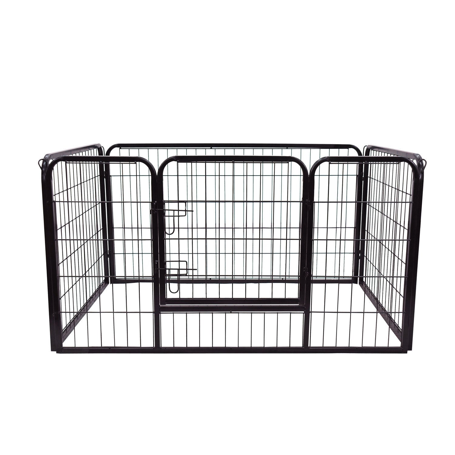 PawHut Puppy Playpen Puppy Omheining Speelruimte Puppy Poort 70 x 80 cm