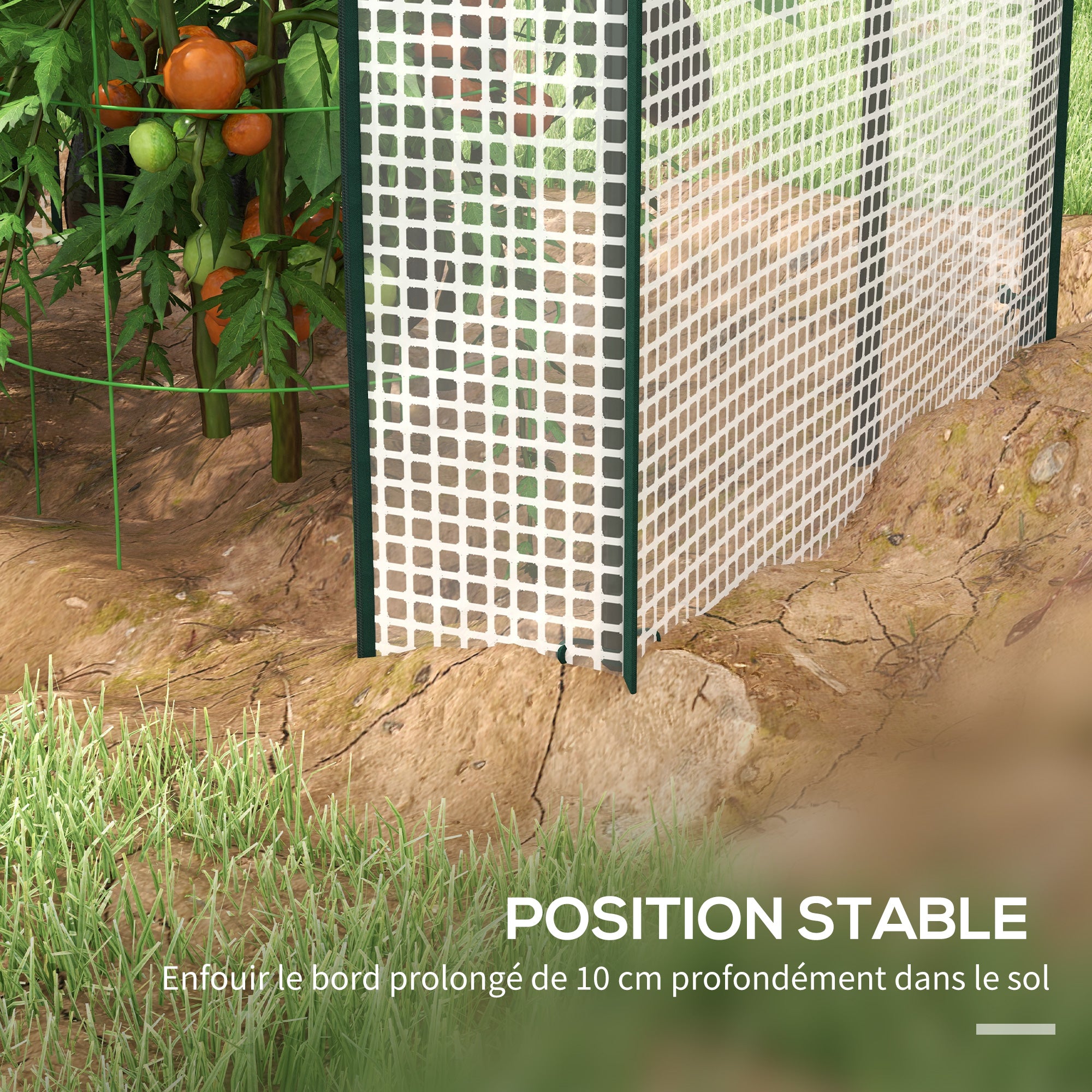 PE Garden Greenhouse, Balcony Greenhouse, Reinforced 135 g/m? Cover, Steel Frame, 2 Roll-up Zippered Doors, for Vegetables Plants Flowers, Indoor and Outdoor, 100 x 80 x 150 cm White