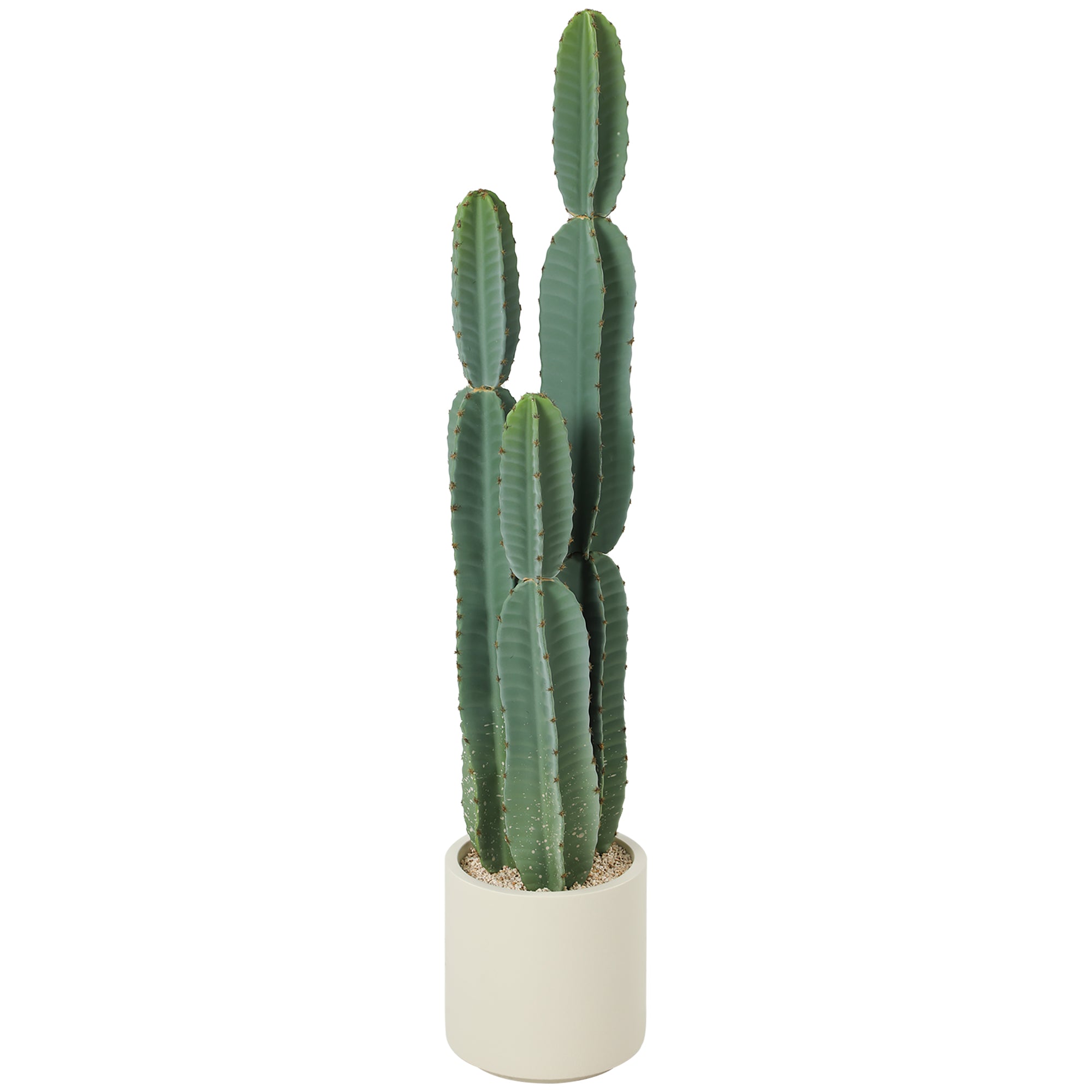 44 in (111 cm) Artificial Potted Cactus — Realistic Large Indoor Plant for Living Room, Bedroom, Office, Patio