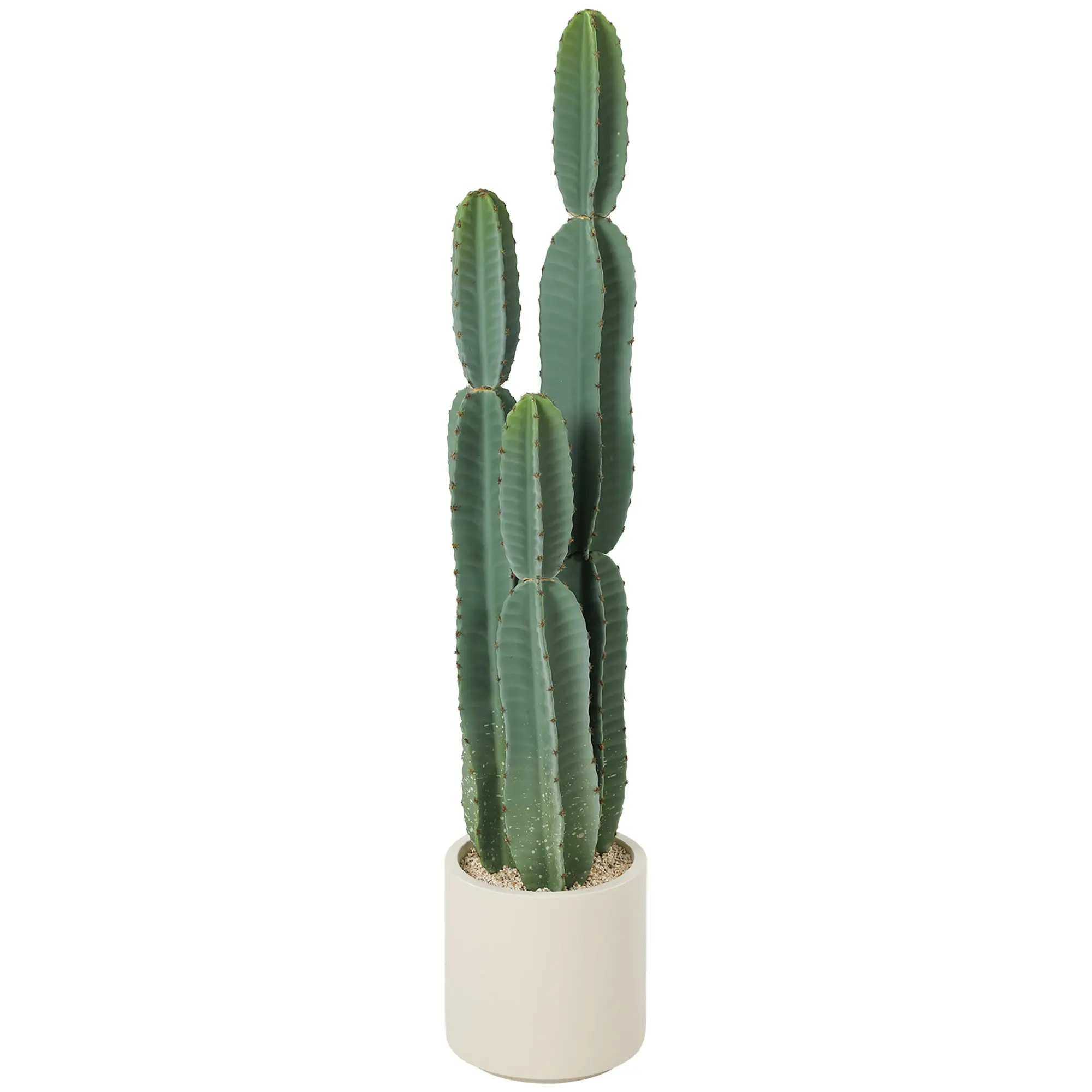 44 in (111 cm) Artificial Potted Cactus — Realistic Large Indoor Plant for Living Room, Bedroom, Office, Patio