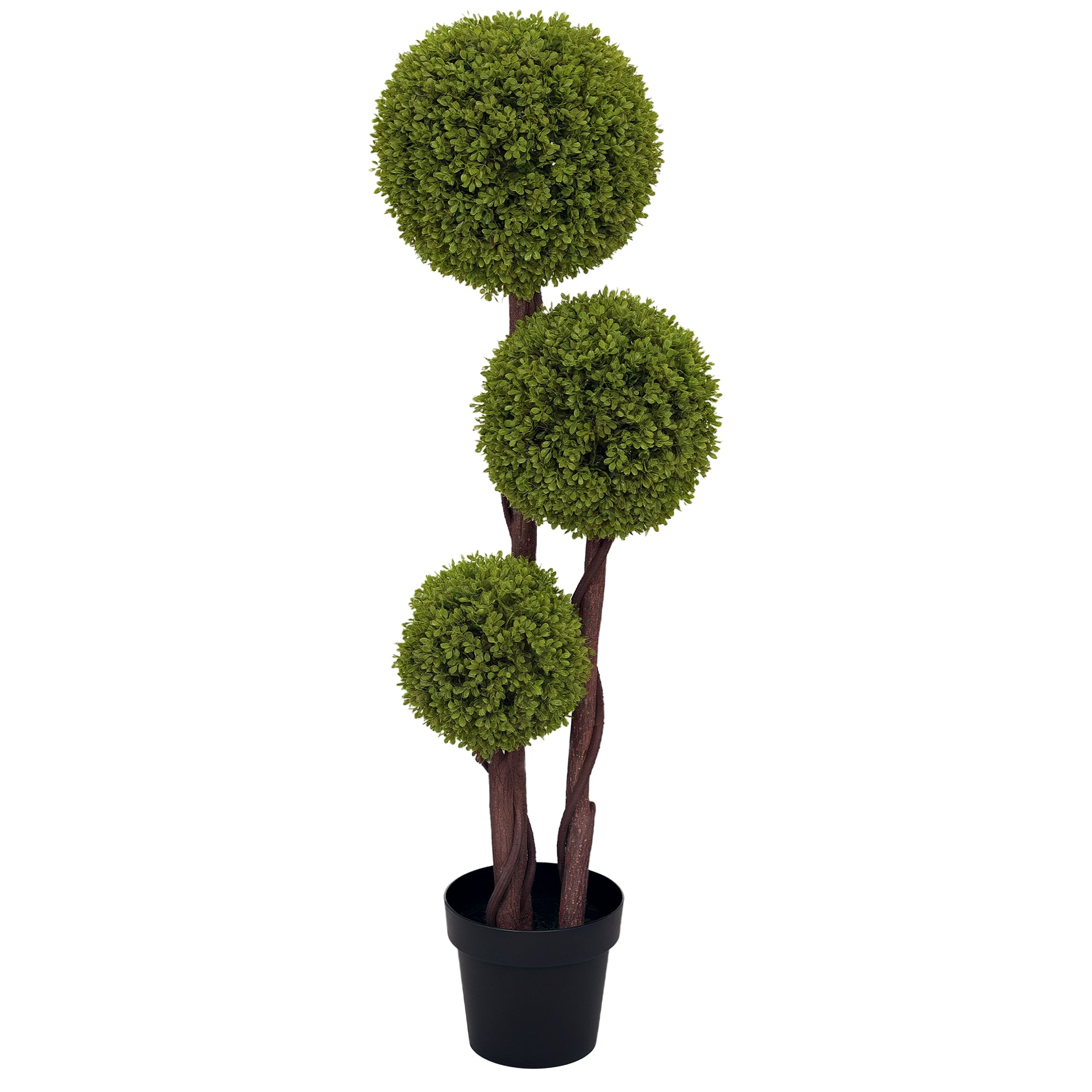 Artificial Boxwood, 115 cm Houseplant, Artificial Plant in Pot, Decorative Plant, Decorative Plants for Home, Office, Hallway, Garden, Green