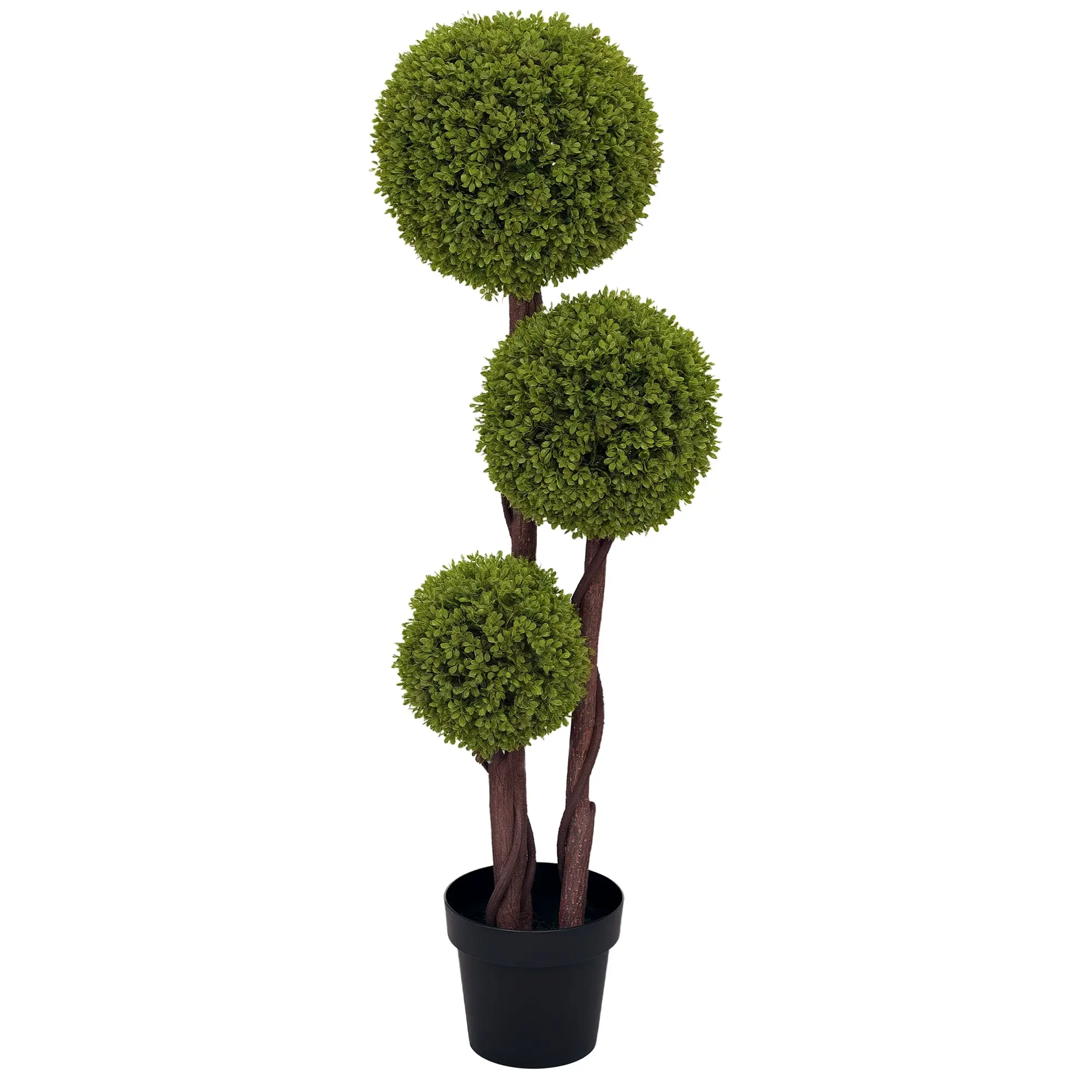 Artificial Boxwood, 115 cm Houseplant, Artificial Plant in Pot, Decorative Plant, Decorative Plants for Home, Office, Hallway, Garden, Green