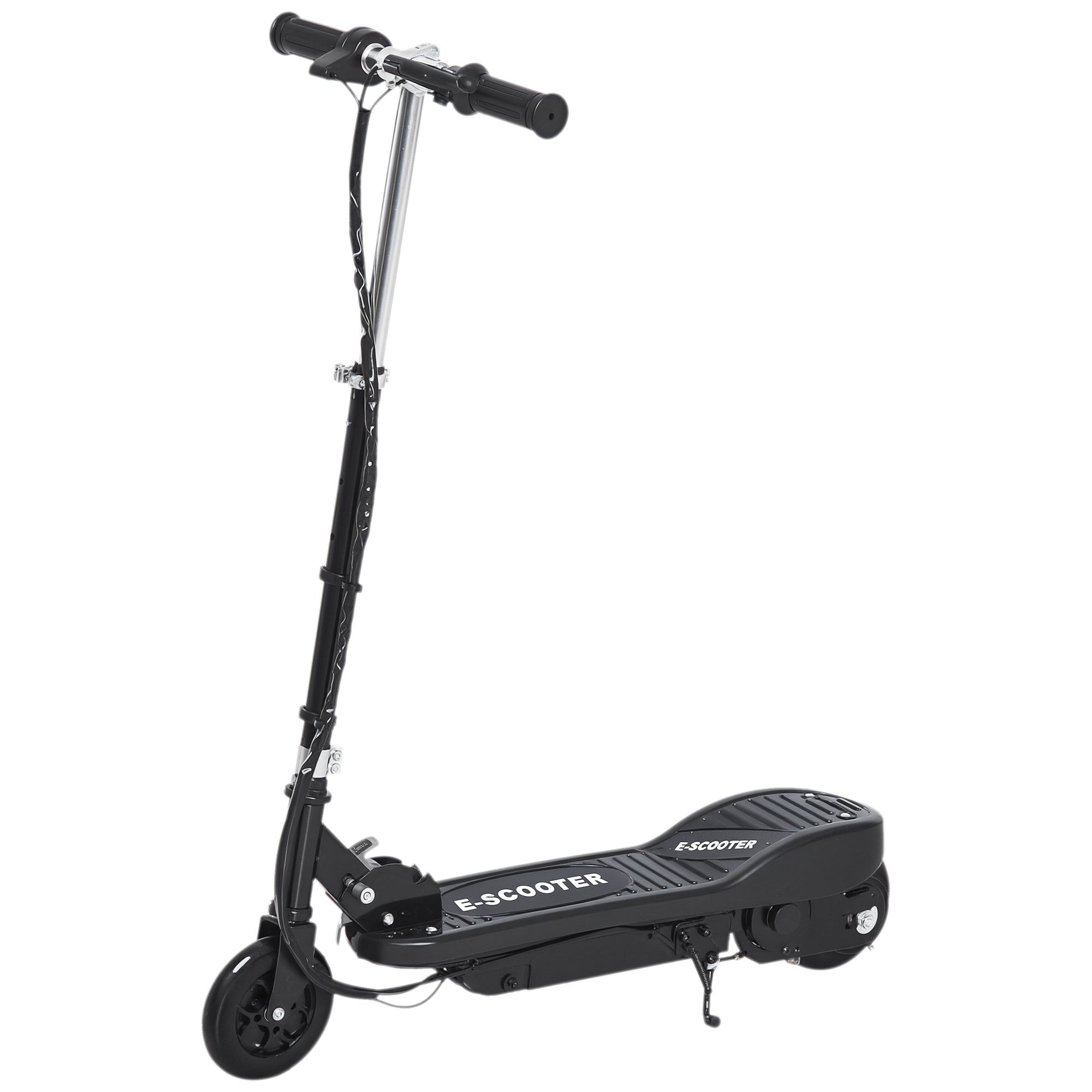 HOMCOM Elektroroller für Kinder ab 7 Jahren, faltbarer Roller mit verstellbarer Höhe, wiederaufladbare 24V-Batterie, Geschwindigkeit bis zu 12 km/h und einer Bremslast von 50 kg, 74x36x82,5-92,5 cm, S