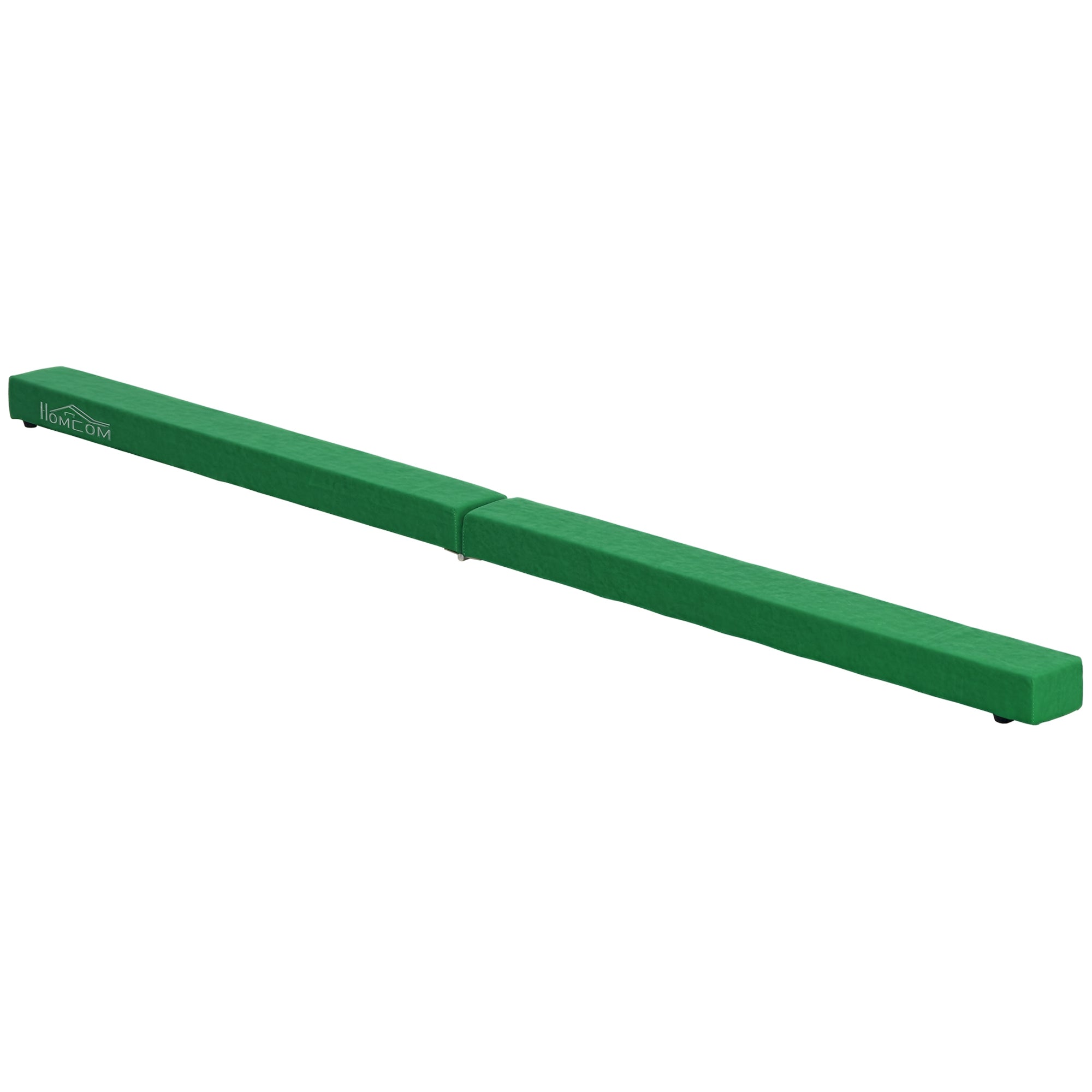 HOMCOM 210 cm Sulankstoma Pusiausvyros Lazda vaikams ir suaugusiems | Gimnastikos, treniruočių įranga, fitness treniruotėms namuose, Žalia