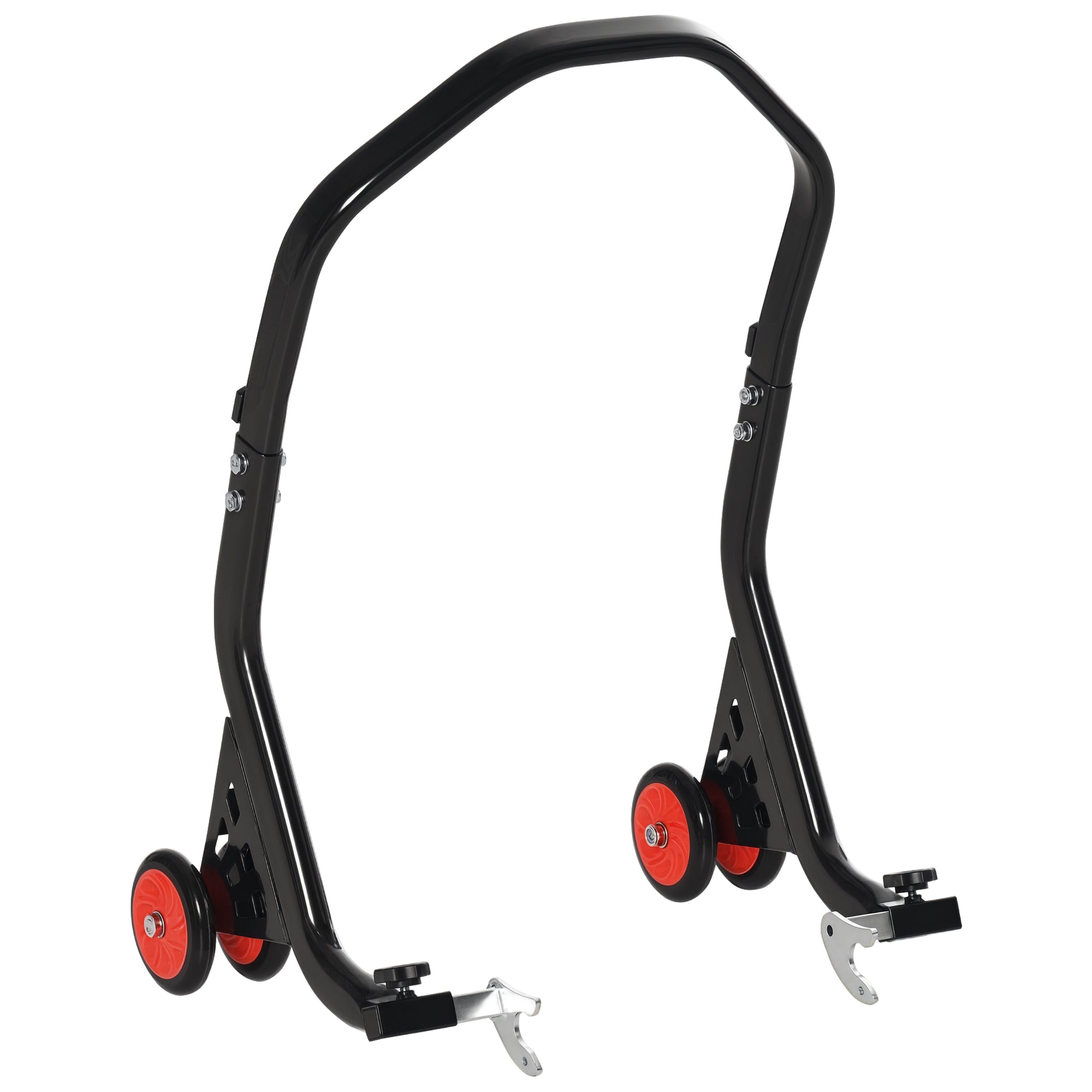 DURHAND Universaalne ja reguleeritav tagumine mootorratta tugi Sports Bike'ide jaoks kuni 200kg Must