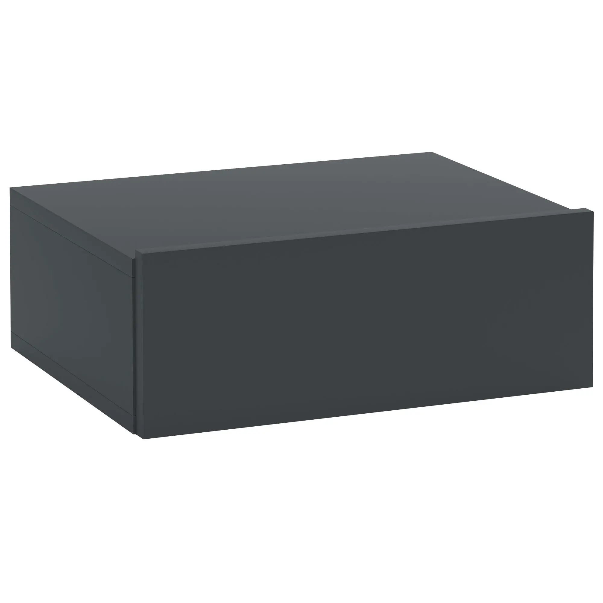 Suspended Bedside Table with Drawer, Bedroom Bedside Table in Particle Board, Modern Style, 40x30x15 cm, Black