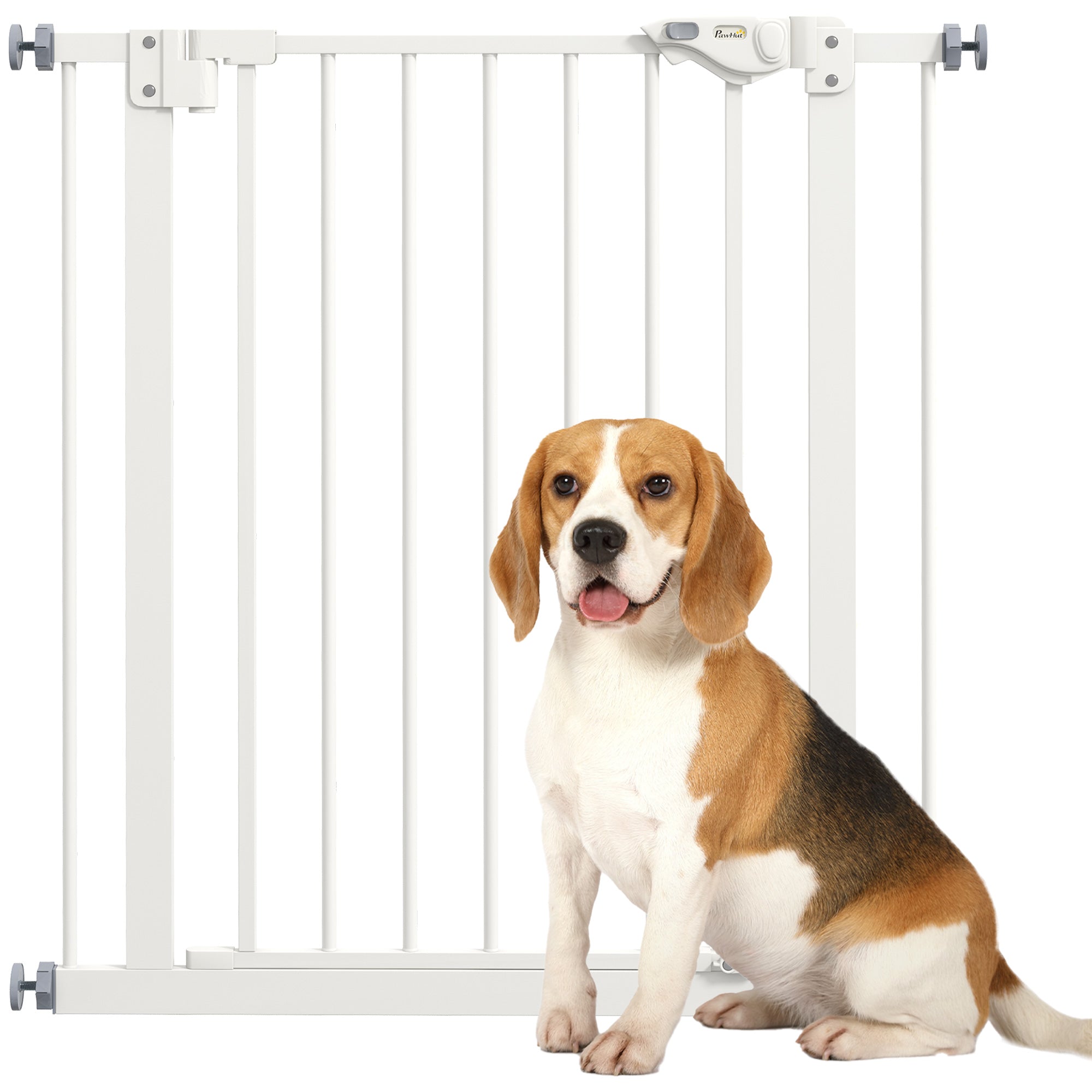 Door Guard Stair Guard Door Guard without Drilling Stair Guard for Widths 74-80 cm Swivel Metal White