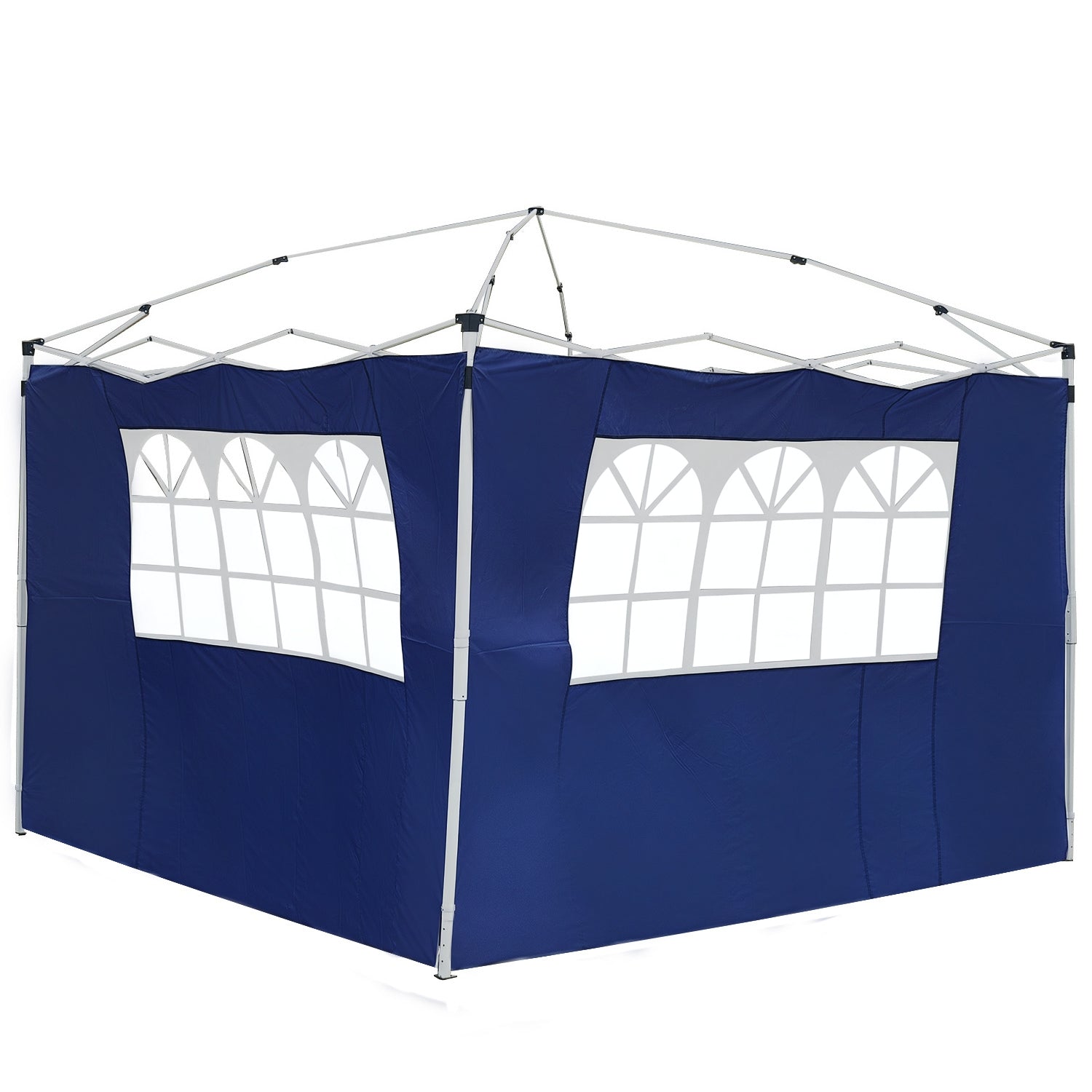 Outsunny 2 Seitenwände für 3x2m Pavillon mit 2 Fenstern aus Oxford-Gewebe, geeignet für 3x3 und 3x6