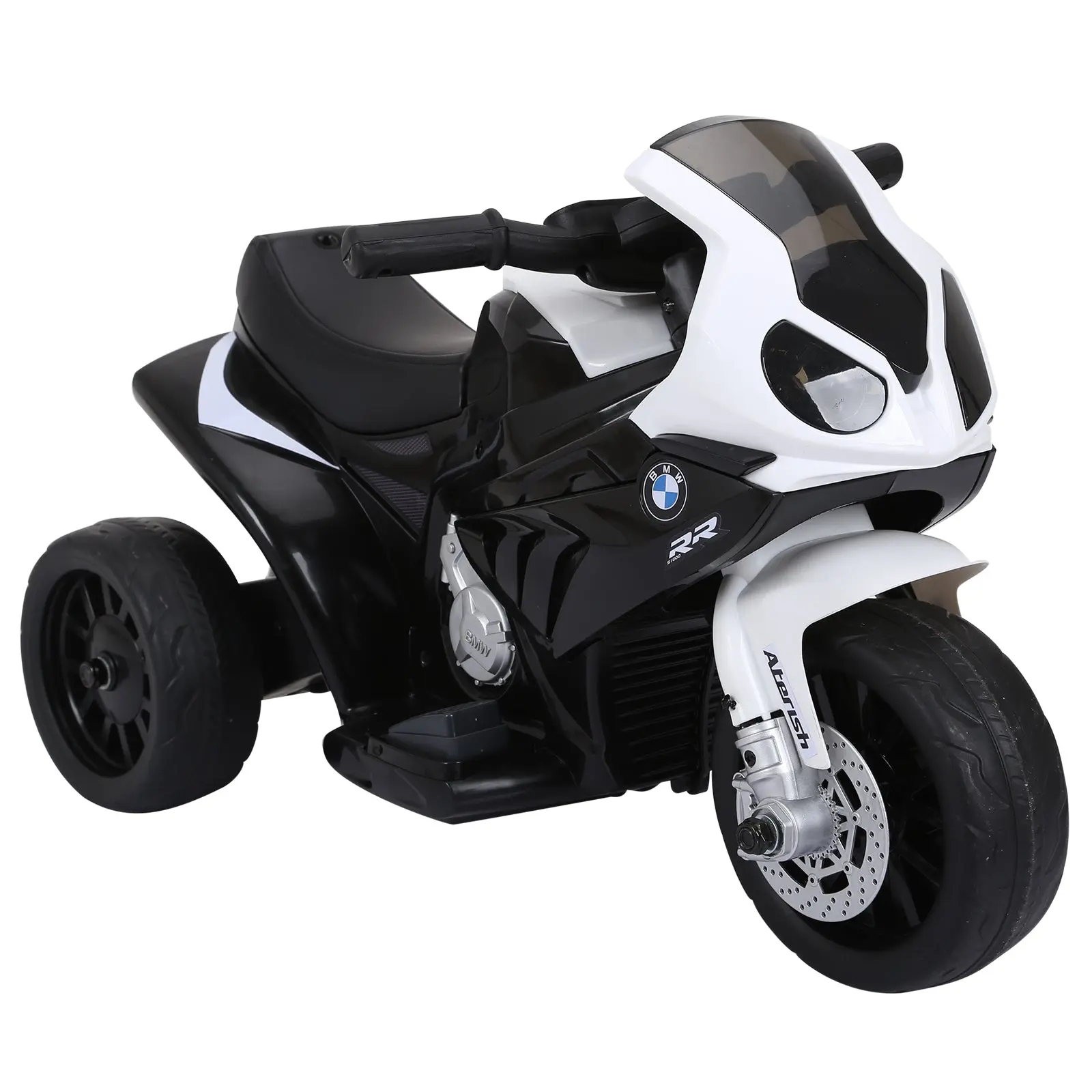 Electric Kids Motorcycle BMW S1000RR Electric Motorcycle with Music, Headlights, Kids Electric Motorcycle for Children 18-36 Months Black