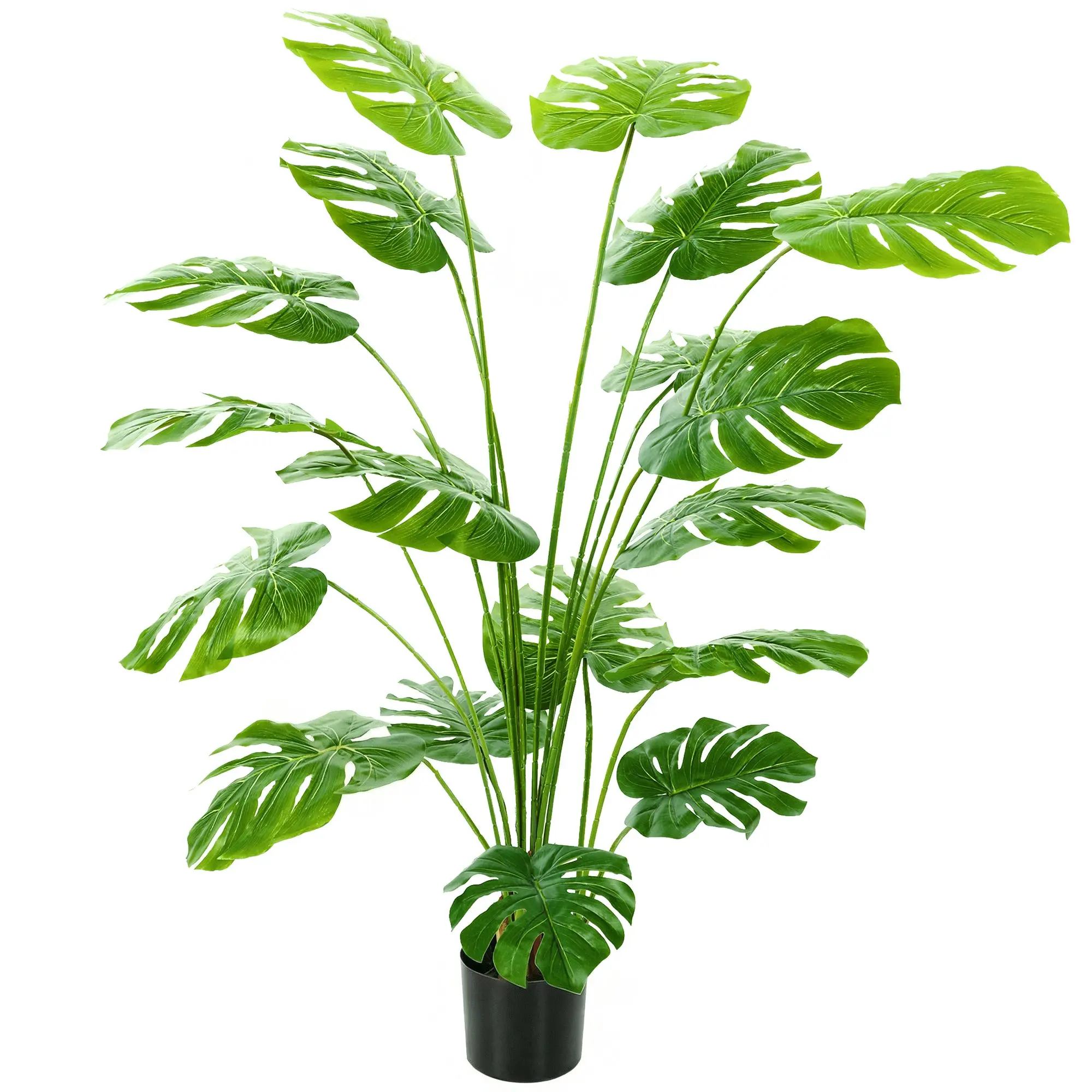 Artificial Monstera Deliciosa Tree with Included Pot, 150 cm (59 in) Indoor, Green