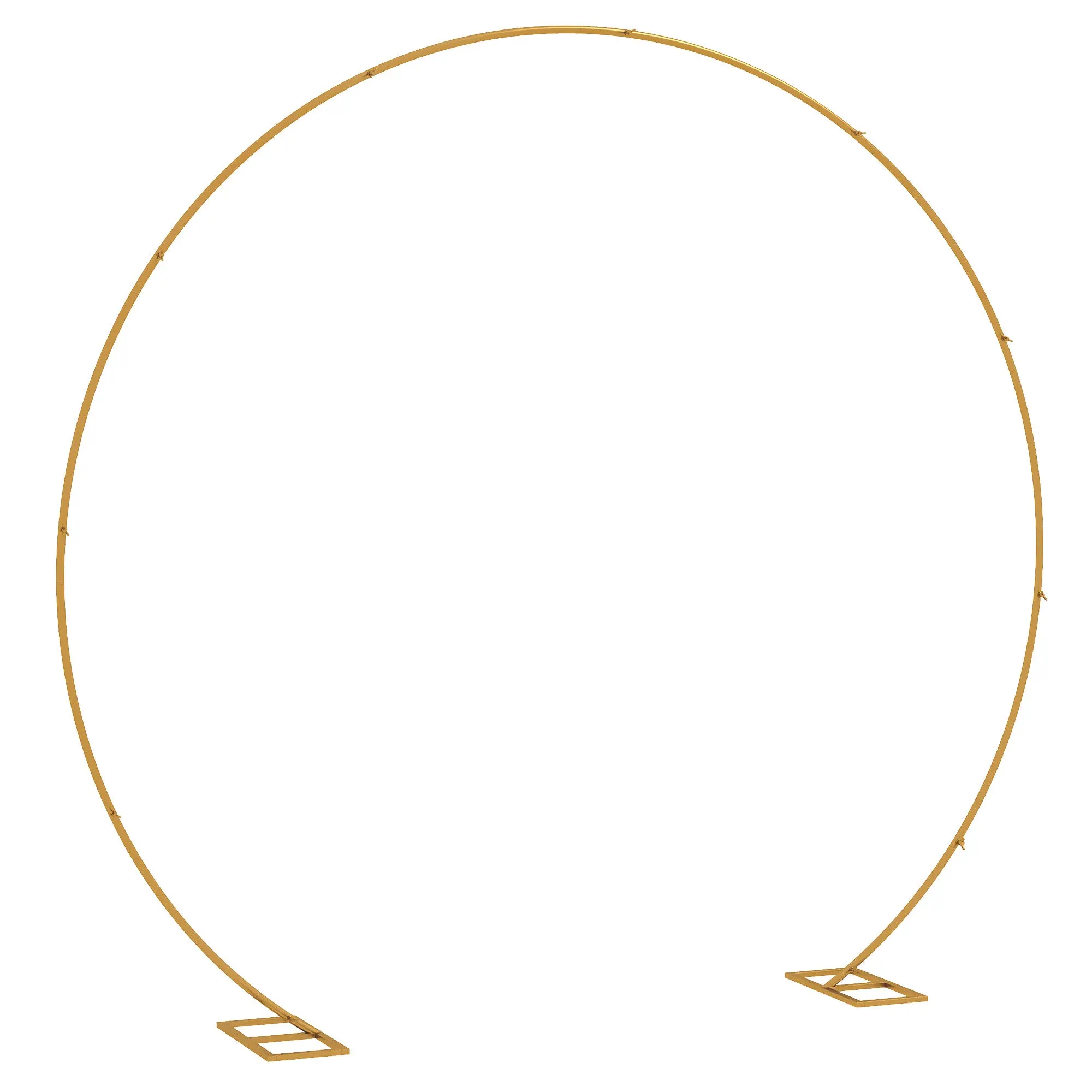 Golden Steel Wedding Balloon Arch for Climbing Plants for Wedding, Anniversary, Ceremony, and Banquet
