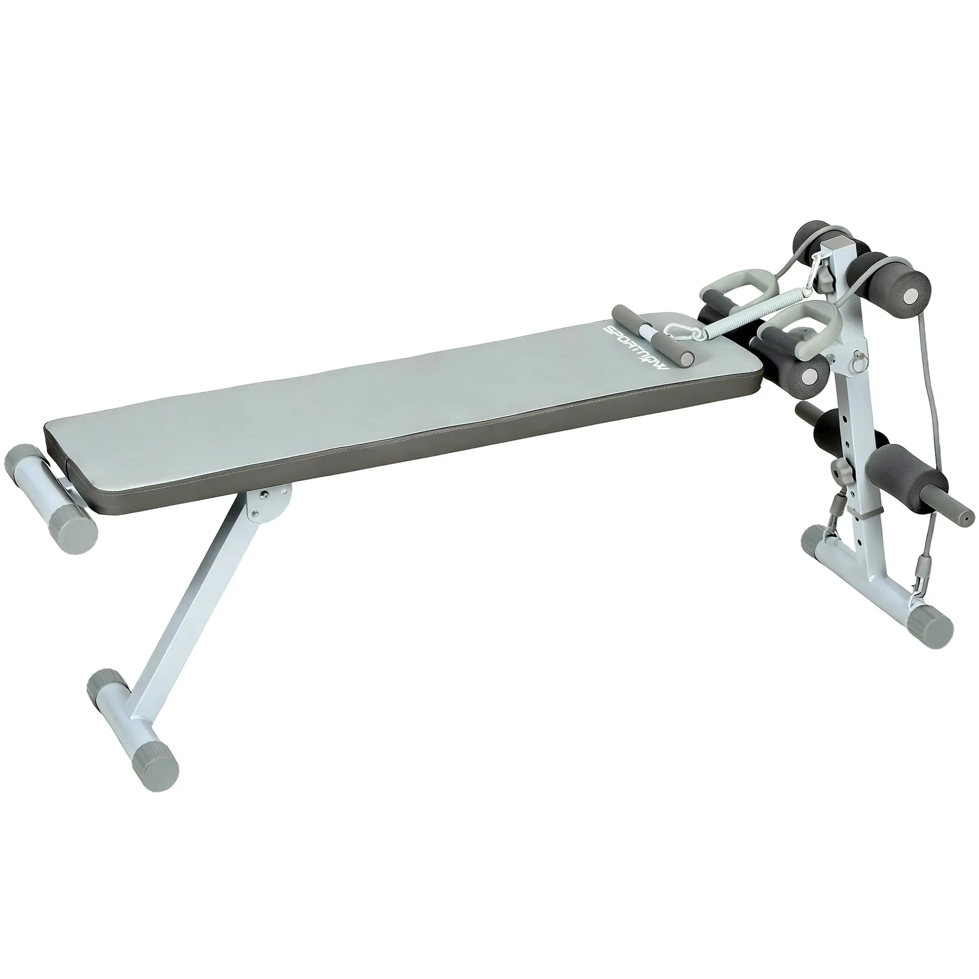 SPORTNOW Adjustable Weight Bench with 3-Position Seat — Blue & White, Ideal for Bench Press, Biceps Curls, Back & Abs
