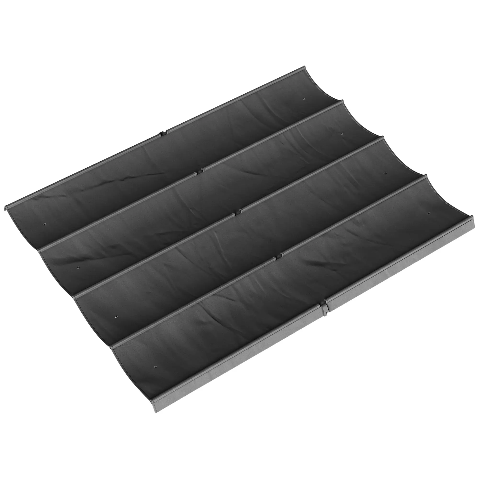 Pergola Canopy 3.92 x 3.50 m — Retractable Replacement for 4×3 m Frame, UV30+, Fabric Top with 8 Drainage Holes, Dark Gray