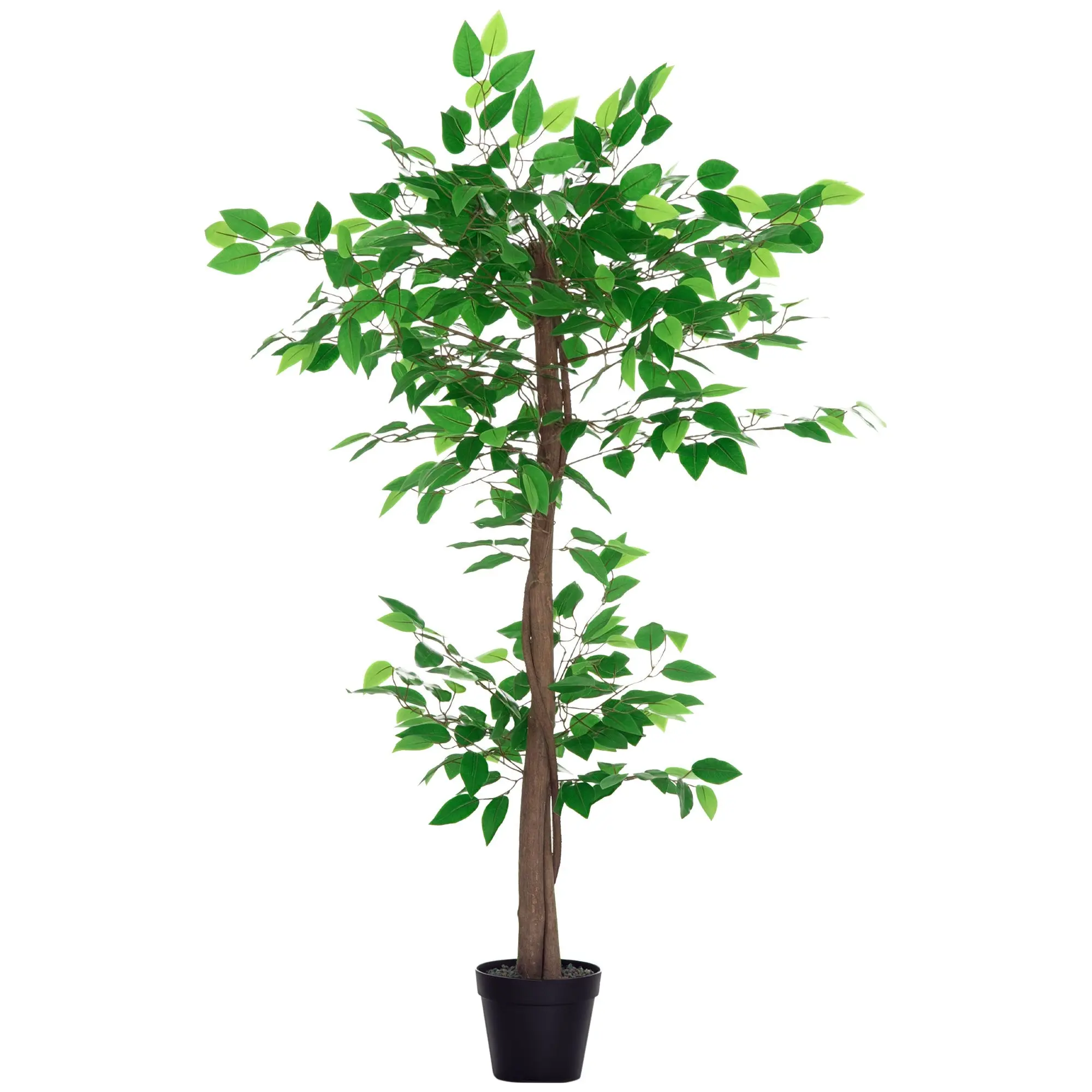Artificial Tea Plant 120 cm Artificial Tree in Decorative Pot for Home Interior Living Room Office ?16x120 cm Green