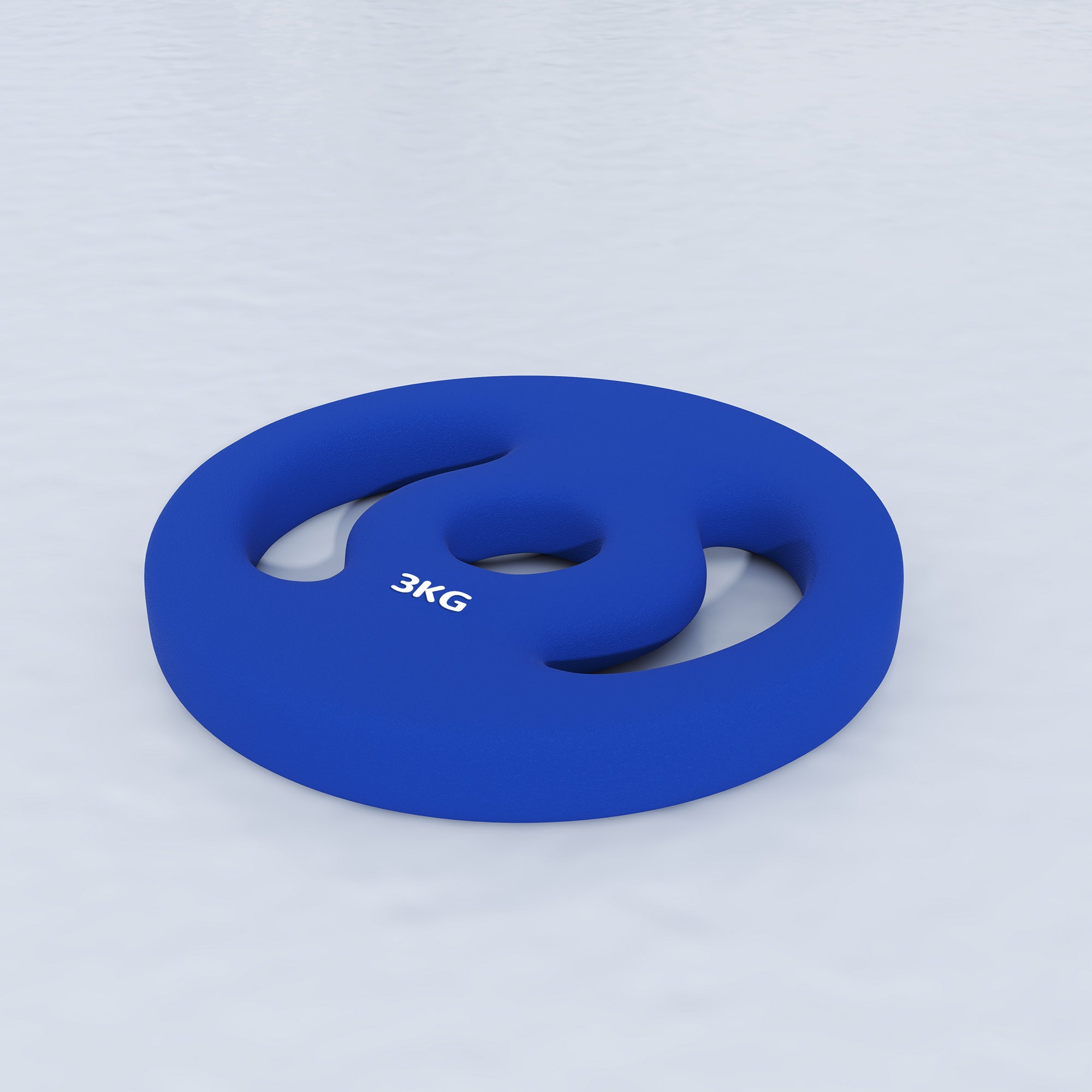 SPORTNOW 2 vnt. svorio diskų rinkinys, 2 x 3 kg, Ø 2,5 cm strypams, su patogiais laikikliais, namų sporto salei, svorio kilnojimo, metalas, mėlyna