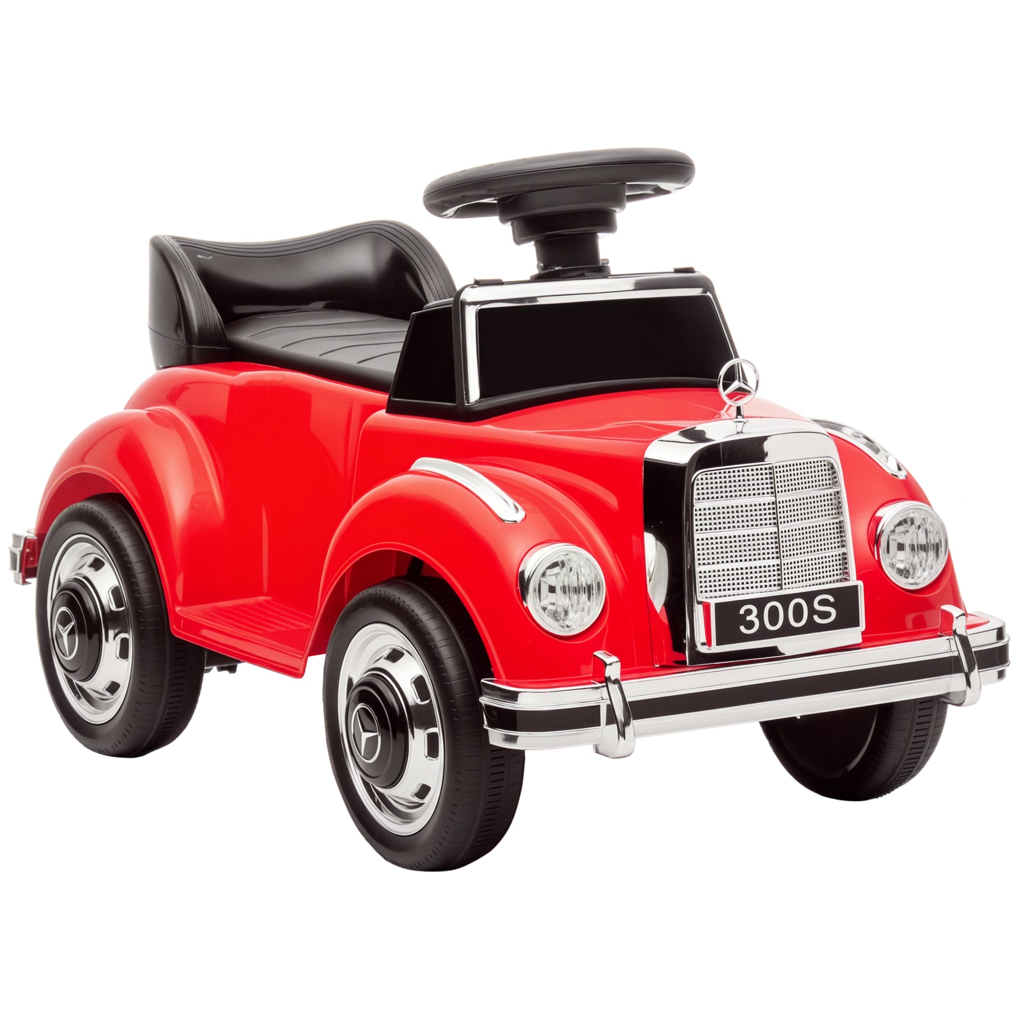 Slide Car, Kids Vehicle, Slider Vehicle with Storage Space, Children's Car with Tilt Protection Slider for 18-48 Months Children, Red, 77.5 x 41.5 x 45 cm