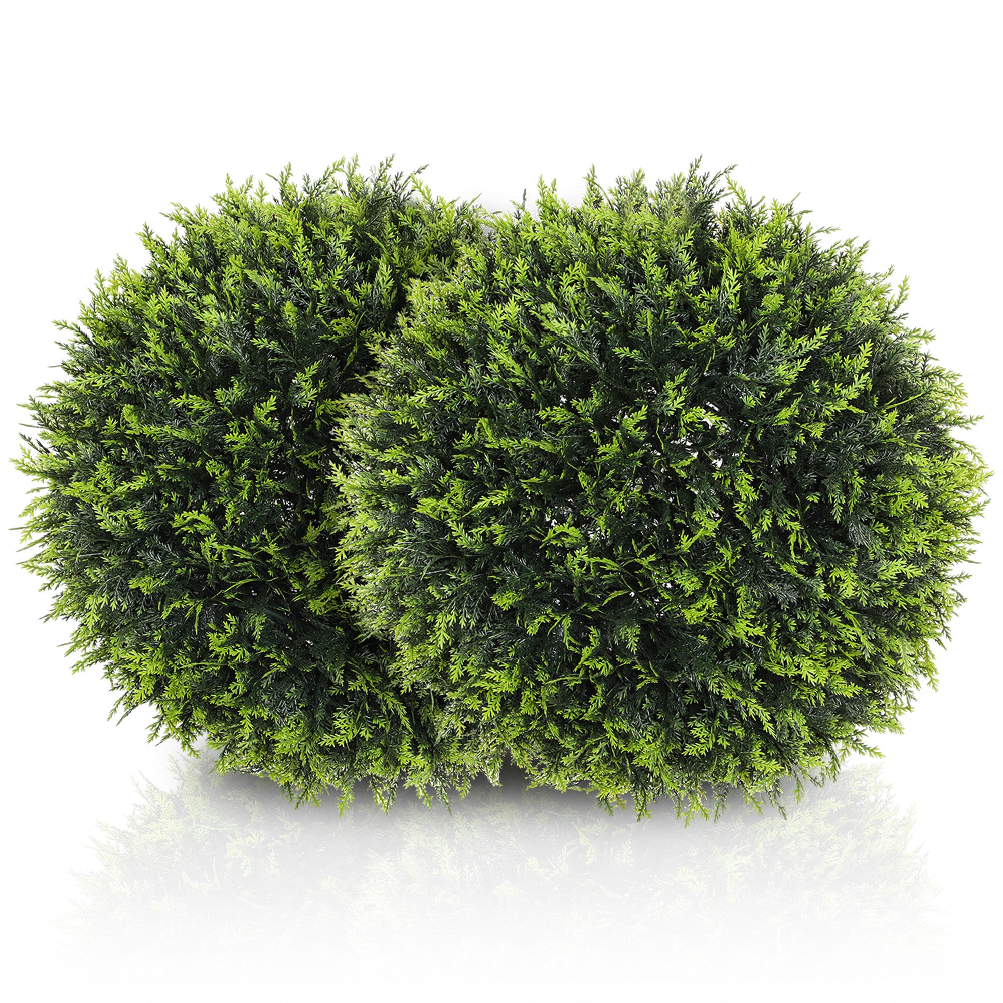 2-Piece Artificial Cedar, 45 cm Indoor Plant, Artificial Plant, Decorative Plant, Decorative Plants for Home, Office, Hallway, Garden, Green