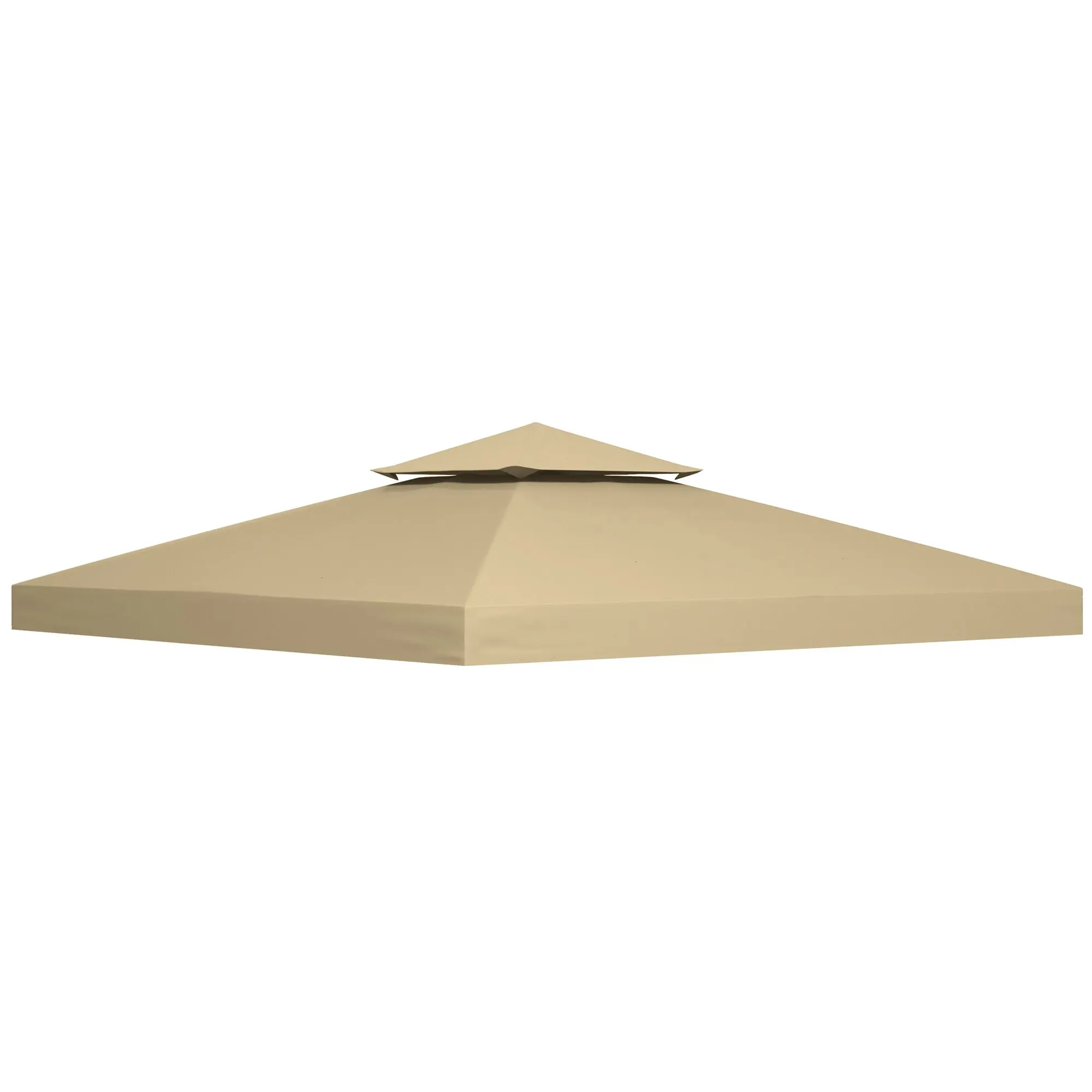 Replacement Roof for Garden Gazebo Canopy Replacement Tent 3 x 3m Beige