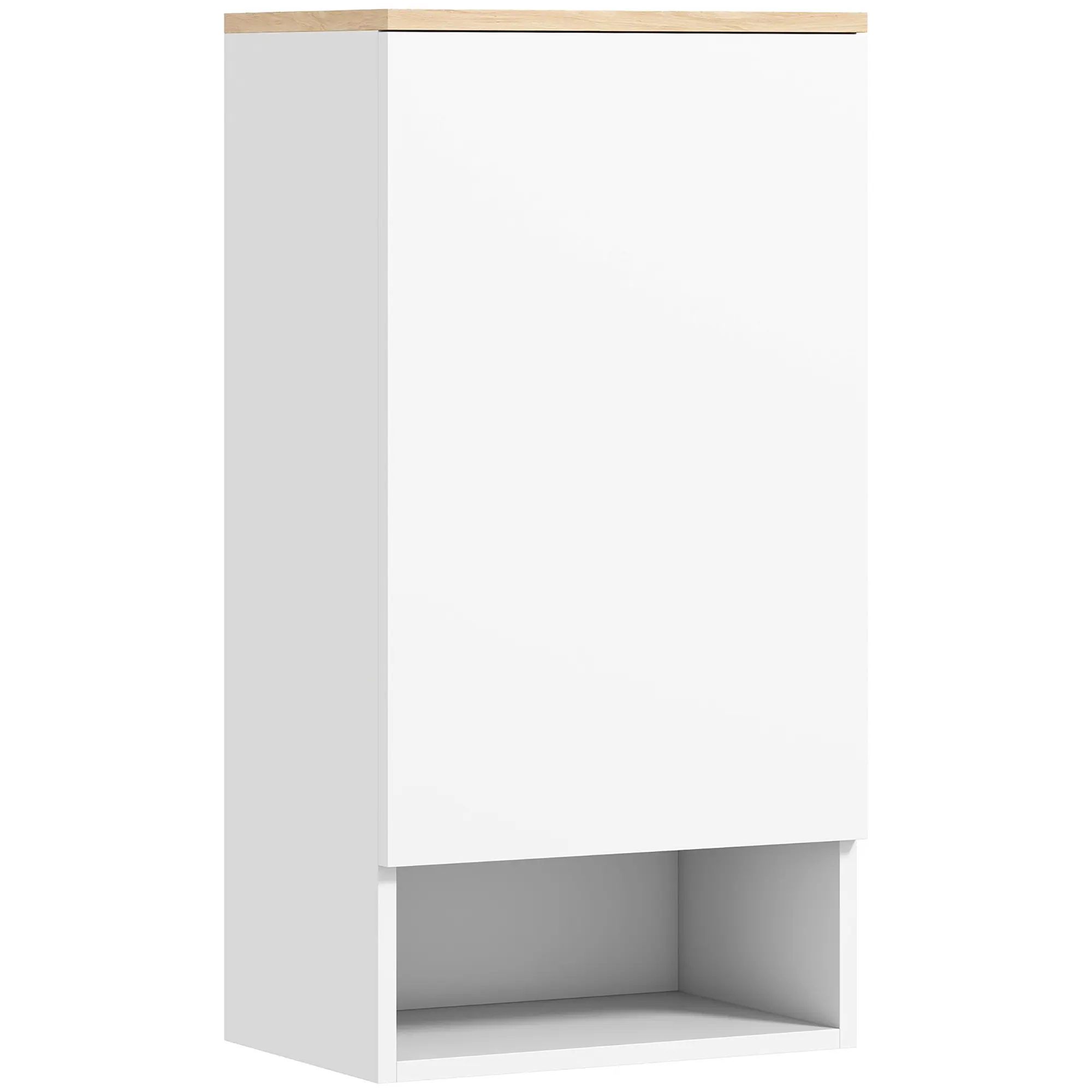 Bathroom Cabinet Wall Cabinet Bathroom Cabinet with Door, Adjustable Shelves, Shelf 40 x 27 x 77 cm White