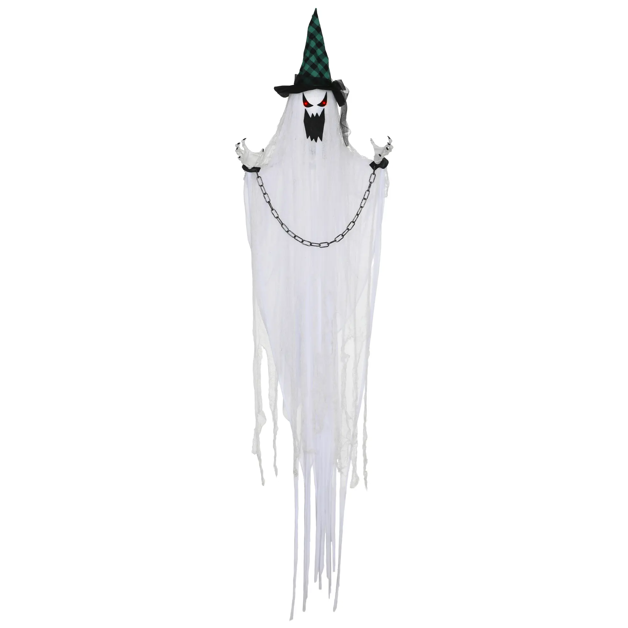 Ghost decoration for Halloween — spooky howl & motion, battery-powered