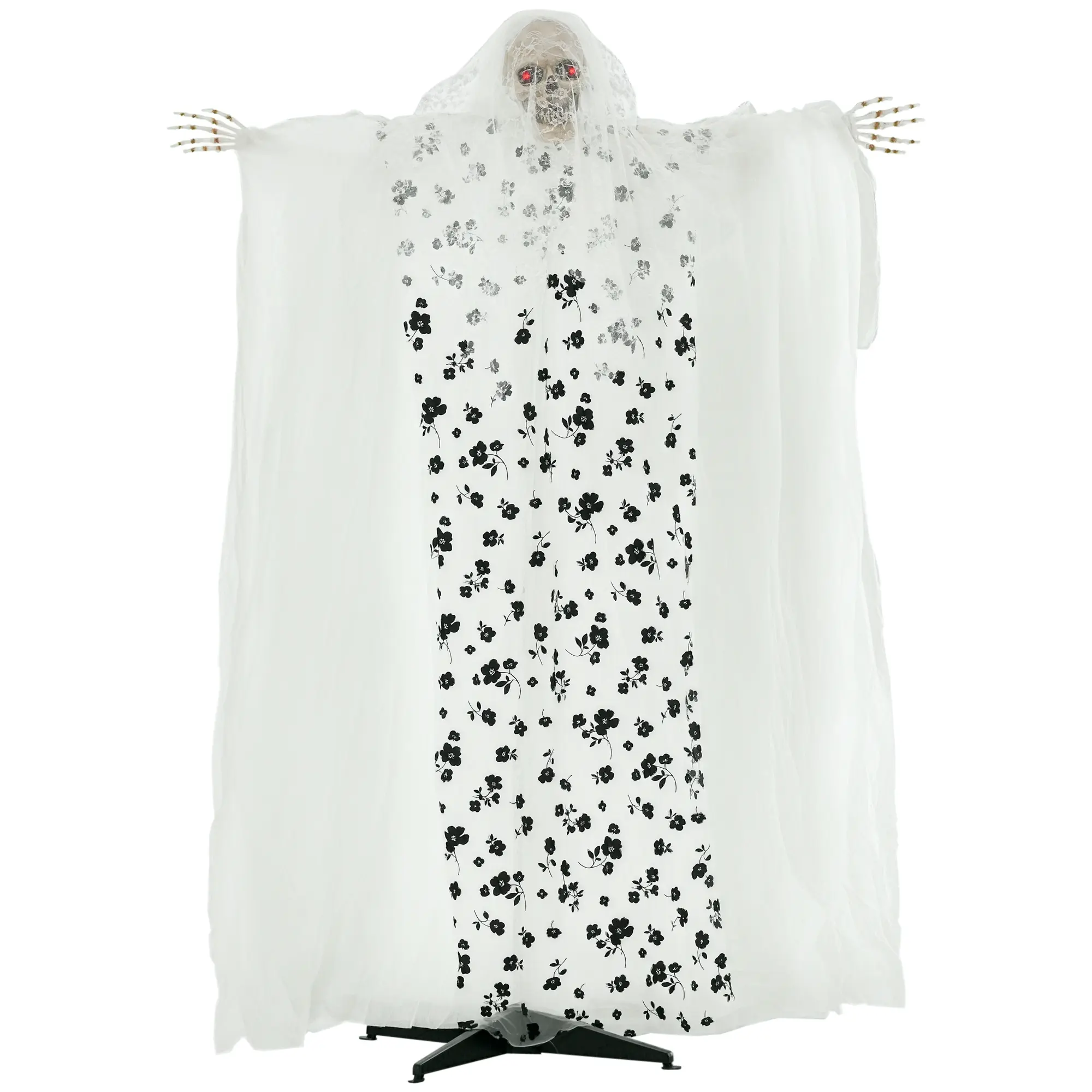 Halloween Decoration Ghost Bride, Screams & Eye Lights, Motion-Activated, 170 cm Tall, Indoor