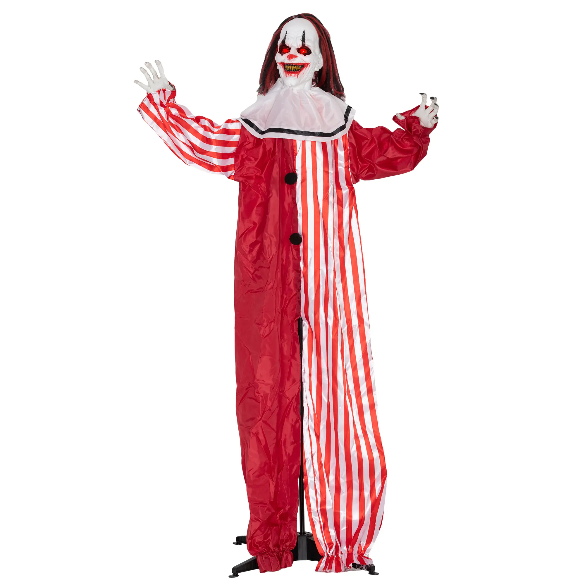 165 cm Halloween decoration Halloween clown with LED lights, sound function body effect