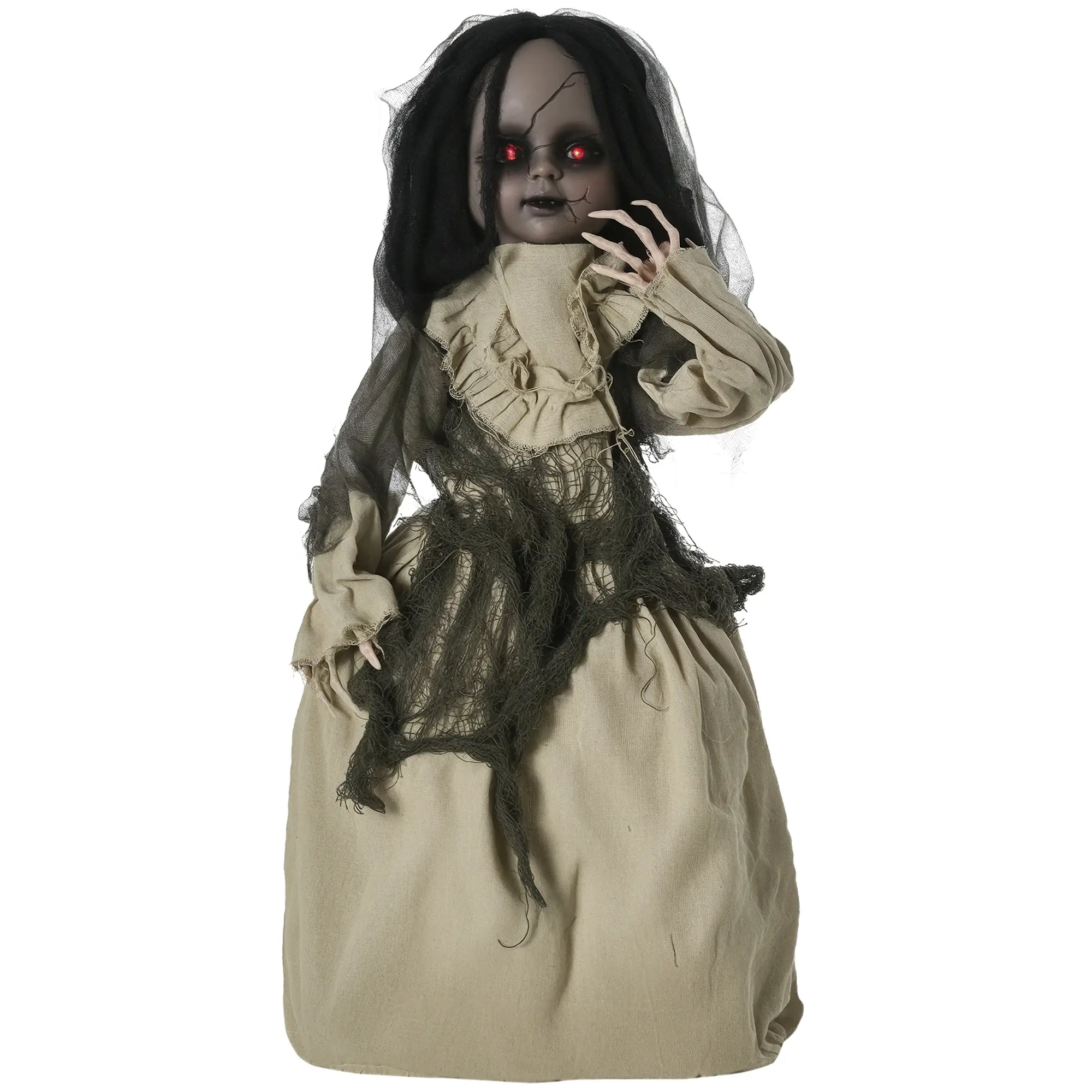 Halloween Decoration Ghost Doll with Special Effects and Sound Function 80 cm x 23 cm x 83 cm