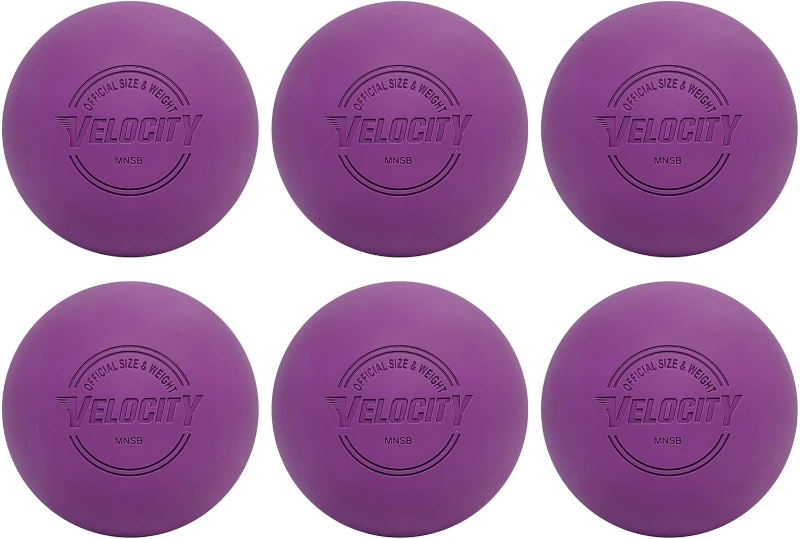 Velocity Lacrosse Balls — Pack Options: 1, 2, 3, 6, 12, 18, 24, 36, 60, 120 — Practice Balls in Official NFHS and College Approved Size