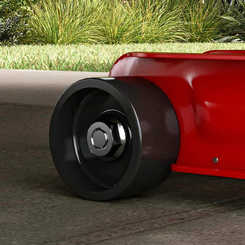 Sturdy Steel Low Profile Hydraulic Jack, Maximum Load of 2500 kg, Lifting Capacity of 8 to 38 cm, Red