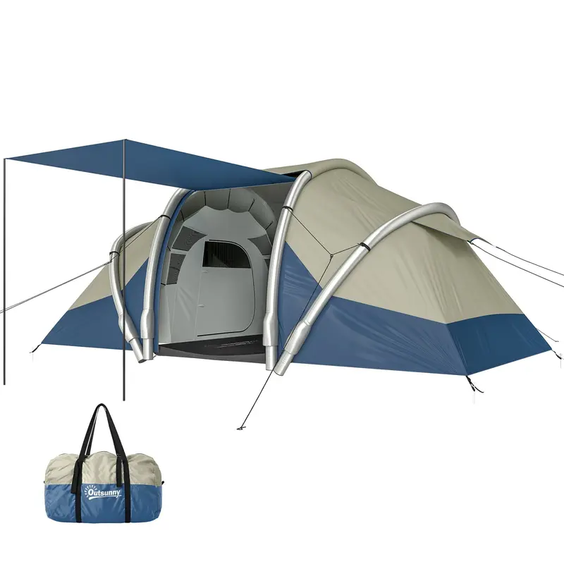 kleines 2 personen zelt Trekkingzelt Wasserdicht, Doppelwandig 2 Mann Backpacking Zelt Ultraleicht Packmaß [2 Türen] Fahrradtour Zelt Kuppelzelt Mit Category:E Bike_ERGOTEC Patent 