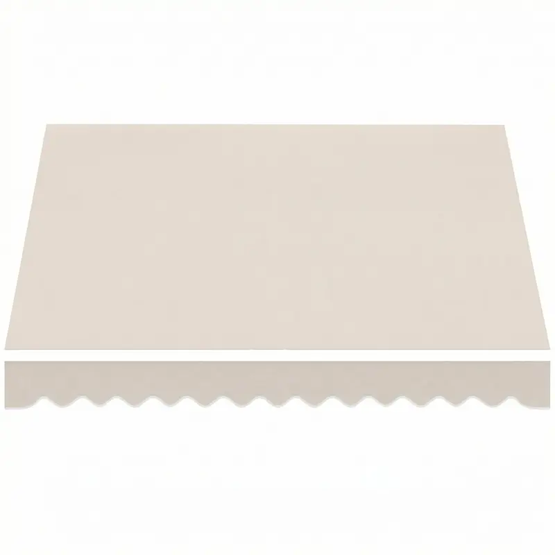 Toile de remplacement pour store Outsunny avec volant, polyester haute densité 280 g/m² déperlant, UPF 50+, pour cadre 3,5 x 2,5 m – Crème