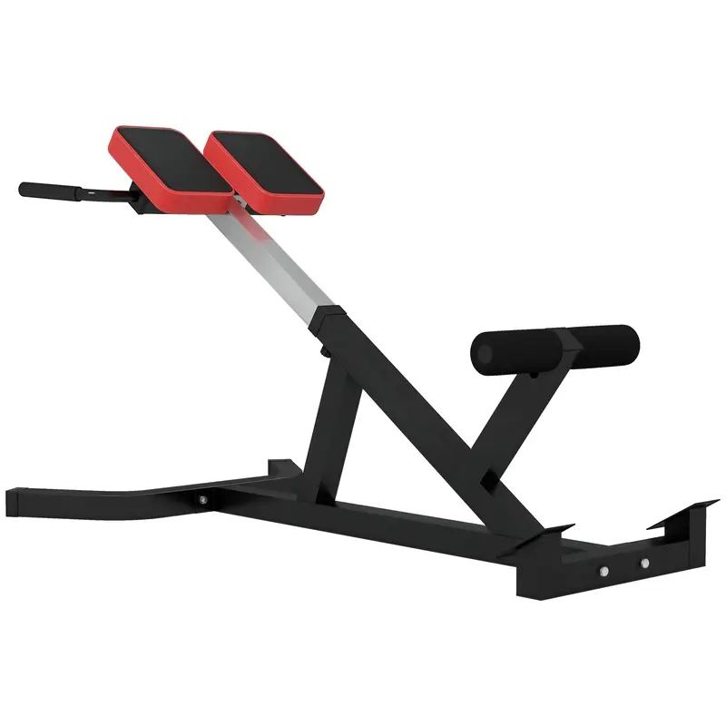 SPORTNOW Roman Chair with Thick Padding and Triangle Steel PU Structure, 126x70x67-84 cm, Black
