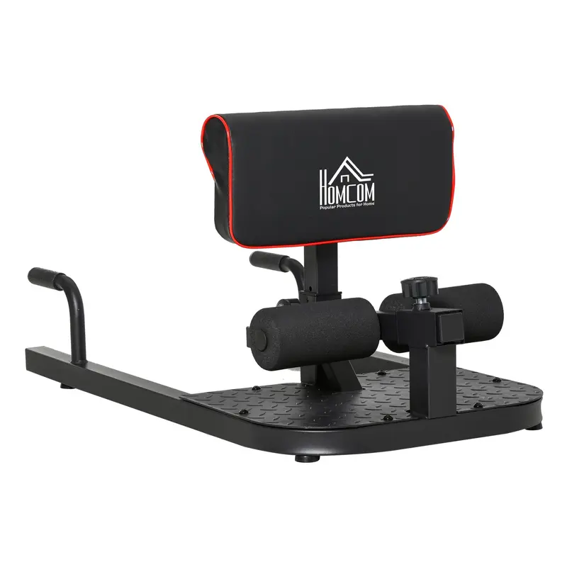 Sissy Squat Leg Trainer Abdominal Glute Trainer 3 in 1 Trainer Adjustable up to 264 lbs Steel Black 19.7 x 38.2 x (17.5-22.2) inches