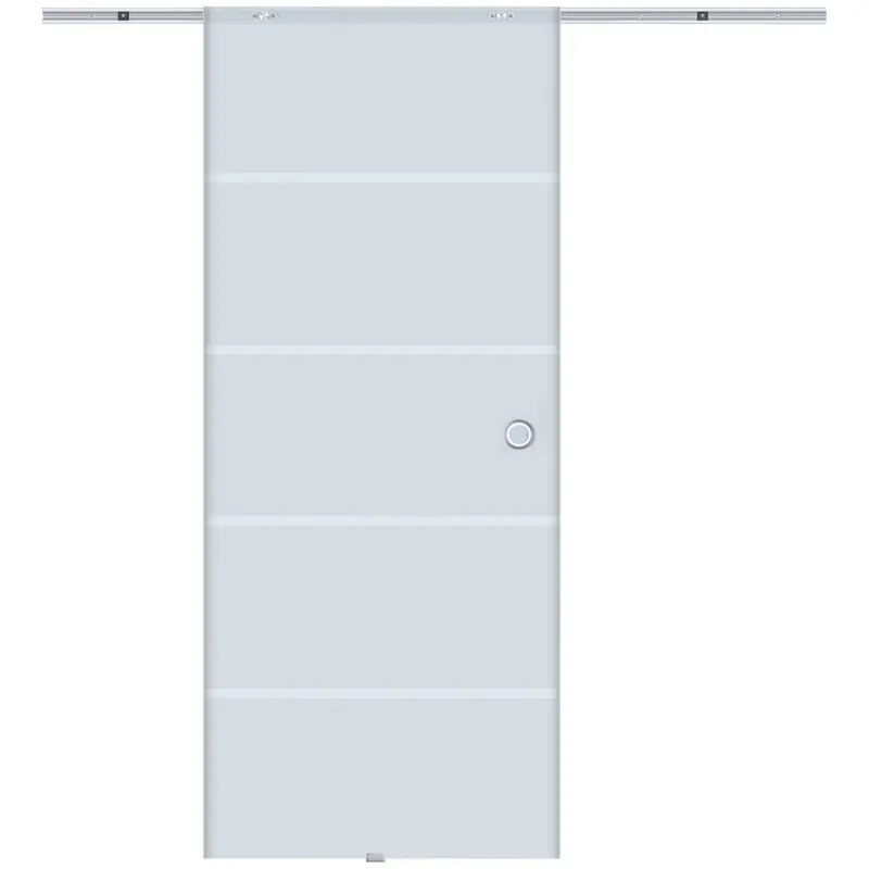 Glass Sliding Door Frosted Sliding Door Glass Door Room Divider 900 x 2050 mm