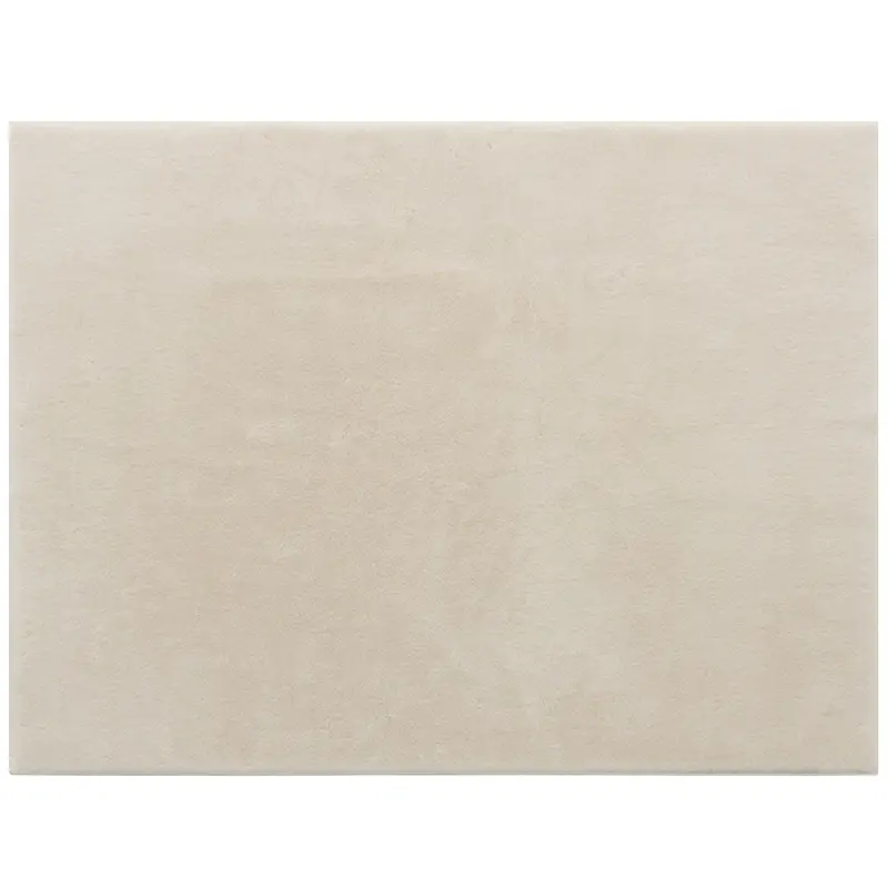 Long-Pile Washable Area Rug, 63 x 90.6 in (160 x 230 cm), Cream