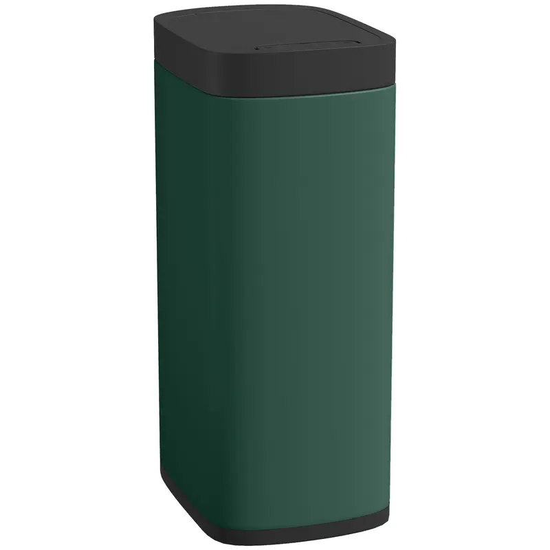 50 L (13.2 gal) Touchless Sensor Trash Can — Motion-Activated, Fingerprint-Resistant (Dark Green)