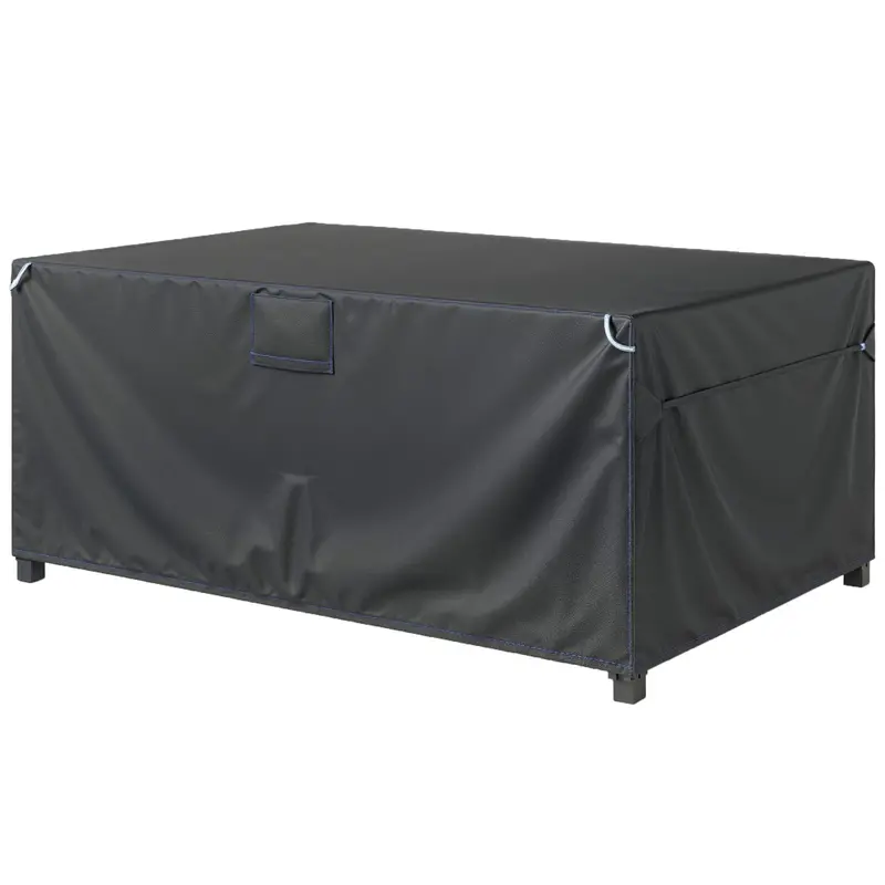Protective Cover for Patio Furniture — Winterproof, Waterproof & UV-Resistant 420D Oxford, Windproof Cover for Tables, Patio Sets & Stackable Chairs, 180 x 120 x 74 cm (71 x 47 x 29 in), Black