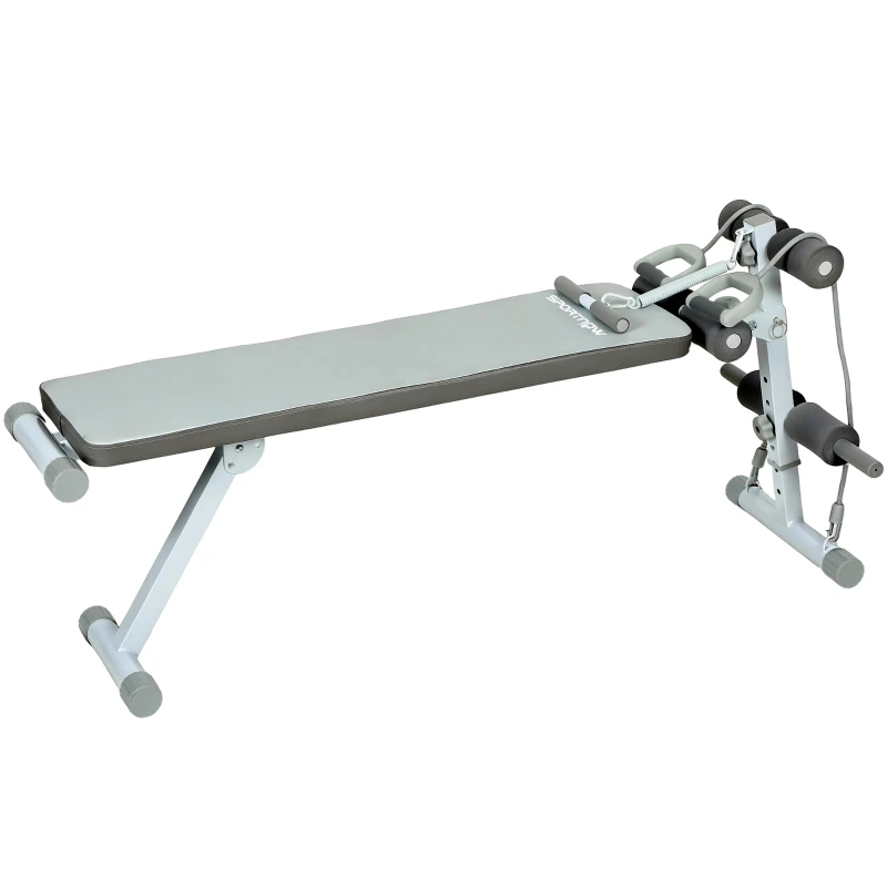 SPORTNOW Adjustable Weight Bench with 3-Position Seat — Blue & White, Ideal for Bench Press, Biceps Curls, Back & Abs