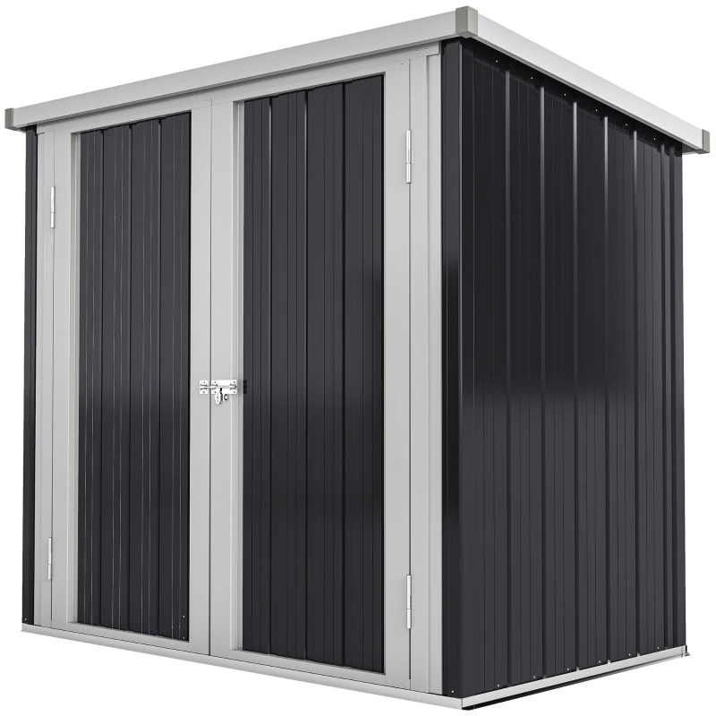 Abri de jardin 1,09 m² avec double porte verrouillable de 147 x 86 x 134 cm