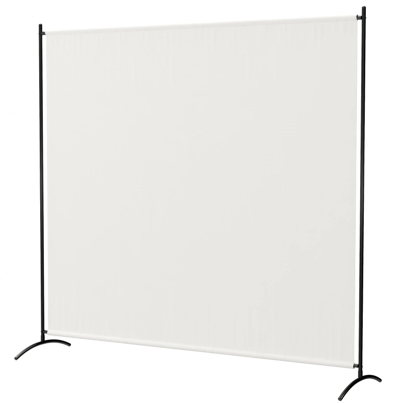 Paravent Extérieur à Panneau Unique, Séparateur de Pièce de 180H cm avec Protection UV30+, Panneau Brise-Vue avec Base Stable pour Intérieur et Extérieur, Beige