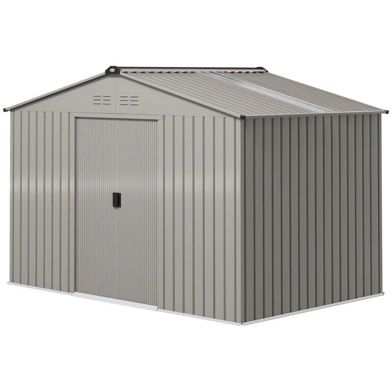 Abri de jardin 5,4 m² avec fondation et porte verrouillable et 4 aérations en anthracite