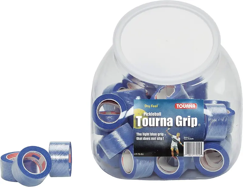 Pickleball Overgrip 0.44mm - 45-Pack with Hinge Tape, Pro-Endorsed
