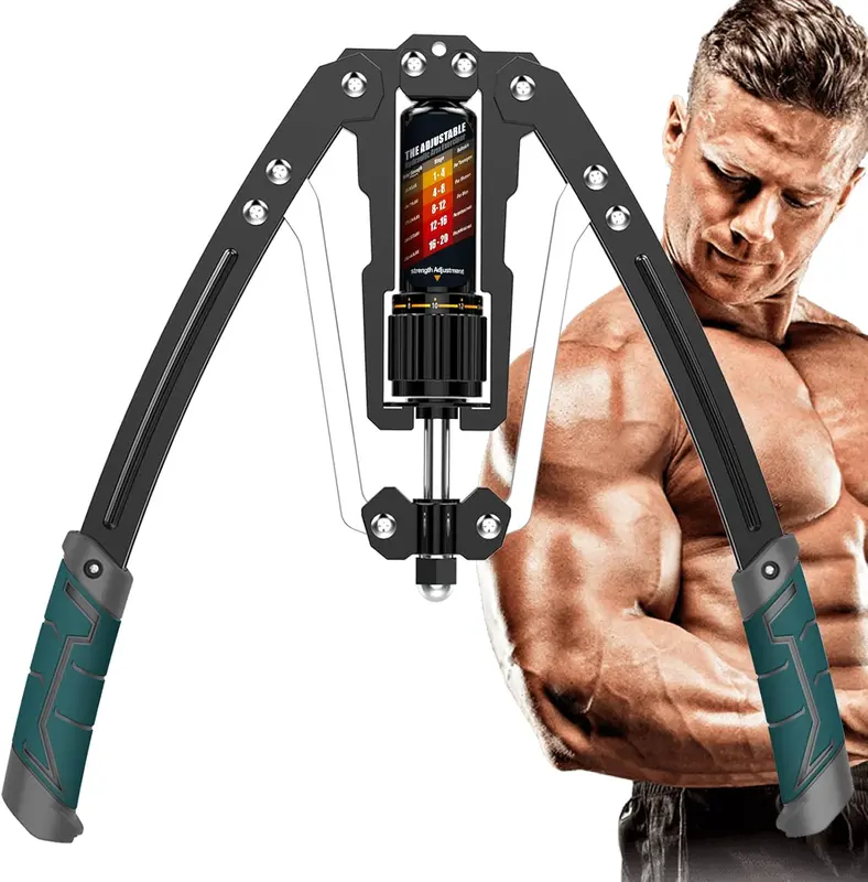 Twister Arm Exerciser - Hydraulic Adjustable 22-440 lb Resistance, Home Chest Expander for Shoulder and Arm Strength Training