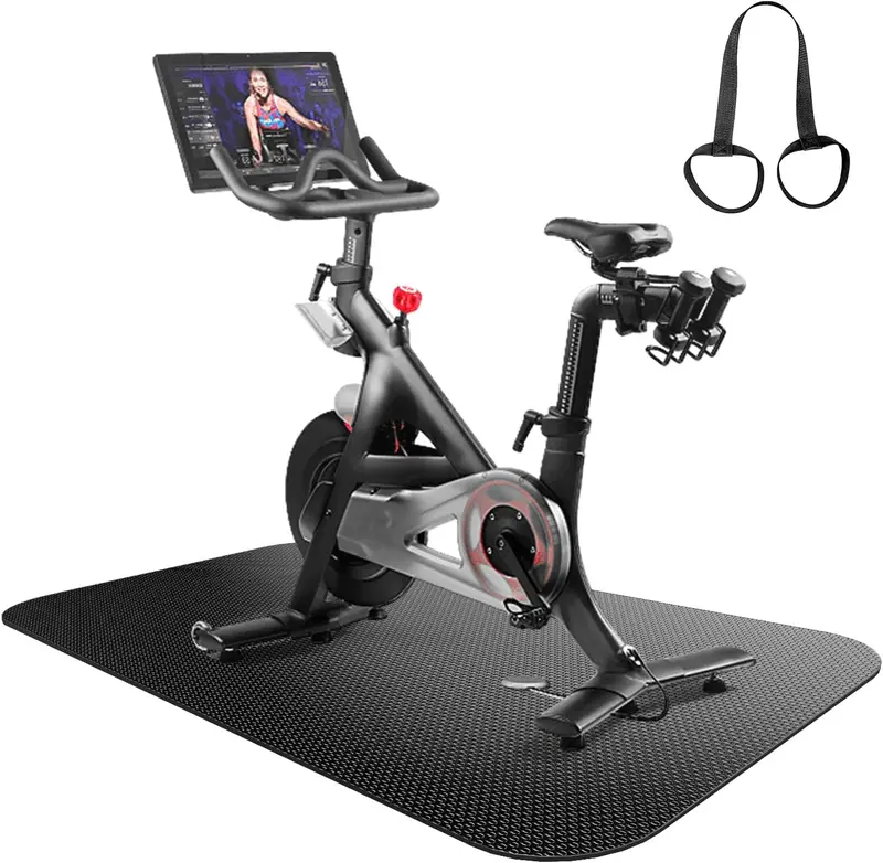 Foldable Treadmill & Bike Mat for Hardwood Floors and Carpet - Indoor Exercise Equipment Protector (Multiple Sizes, e.g., 47.3" x 23.6")