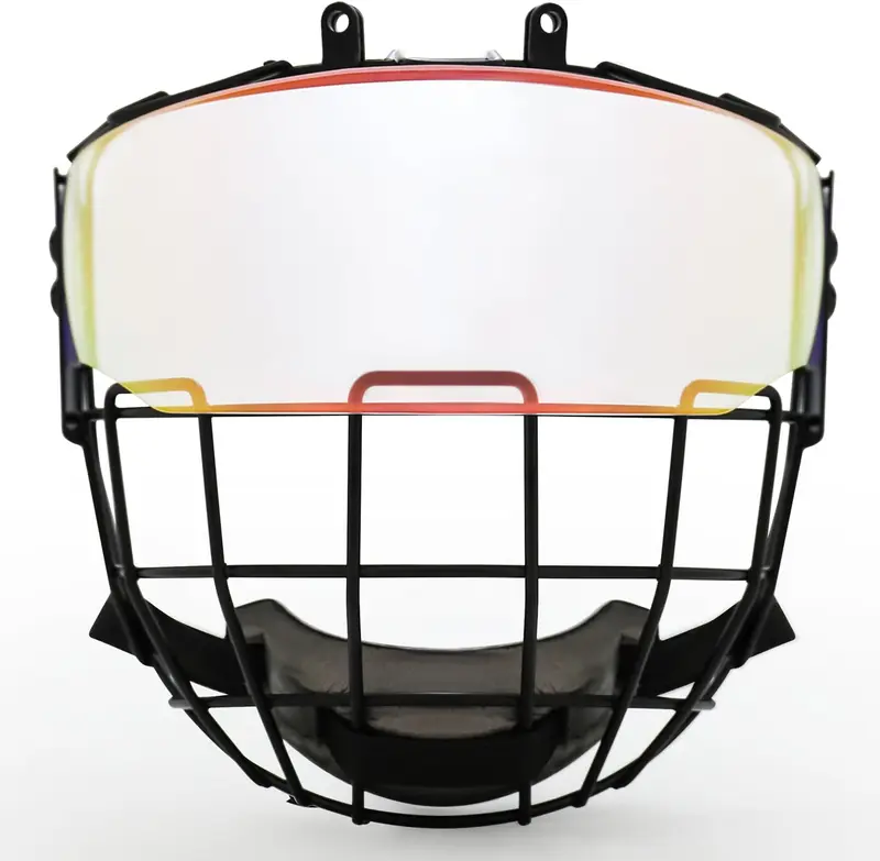Hockey Helmet Cage and Polycarbonate Face Shield Combo