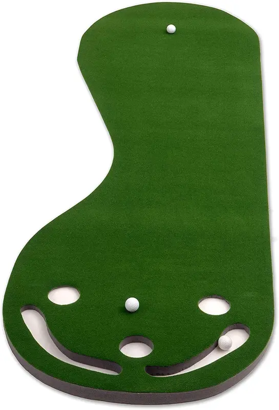 Par Three 3' x 9' Kidney-Shaped Golf Putting Mat