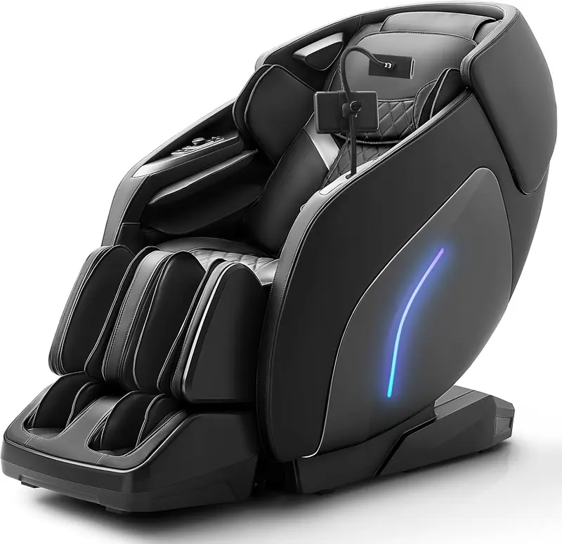 3D Full-Body Massage Chair — Zero Gravity Recliner with Dynamic Leg Kneading, 53.14-inch SL Track, 12 Auto Modes, Wireless Charging, Bluetooth, TFT Screen