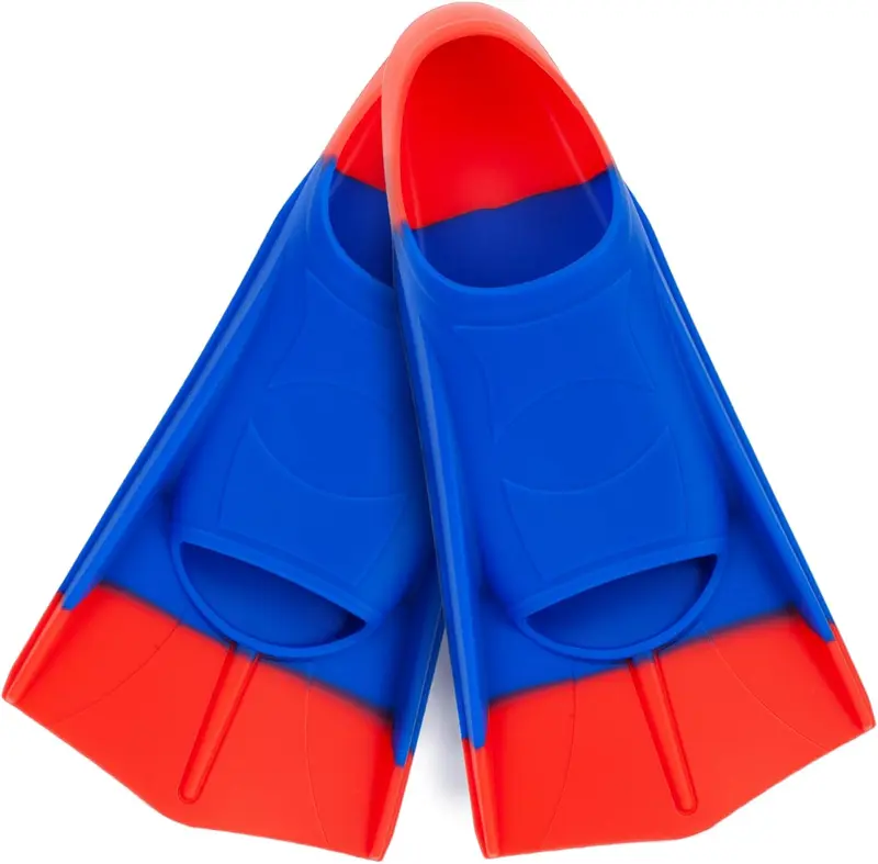 Children's Short Swim Fins — Lap Training Flippers for Youth Beginners