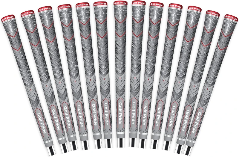 MCC Plus4 ALIGN MultiCompound Hybrid Golf Grip - All-Weather, ALIGN Ridge, Larger Lower-Hand, Brushed Cotton-Cord & Pebbled Texture